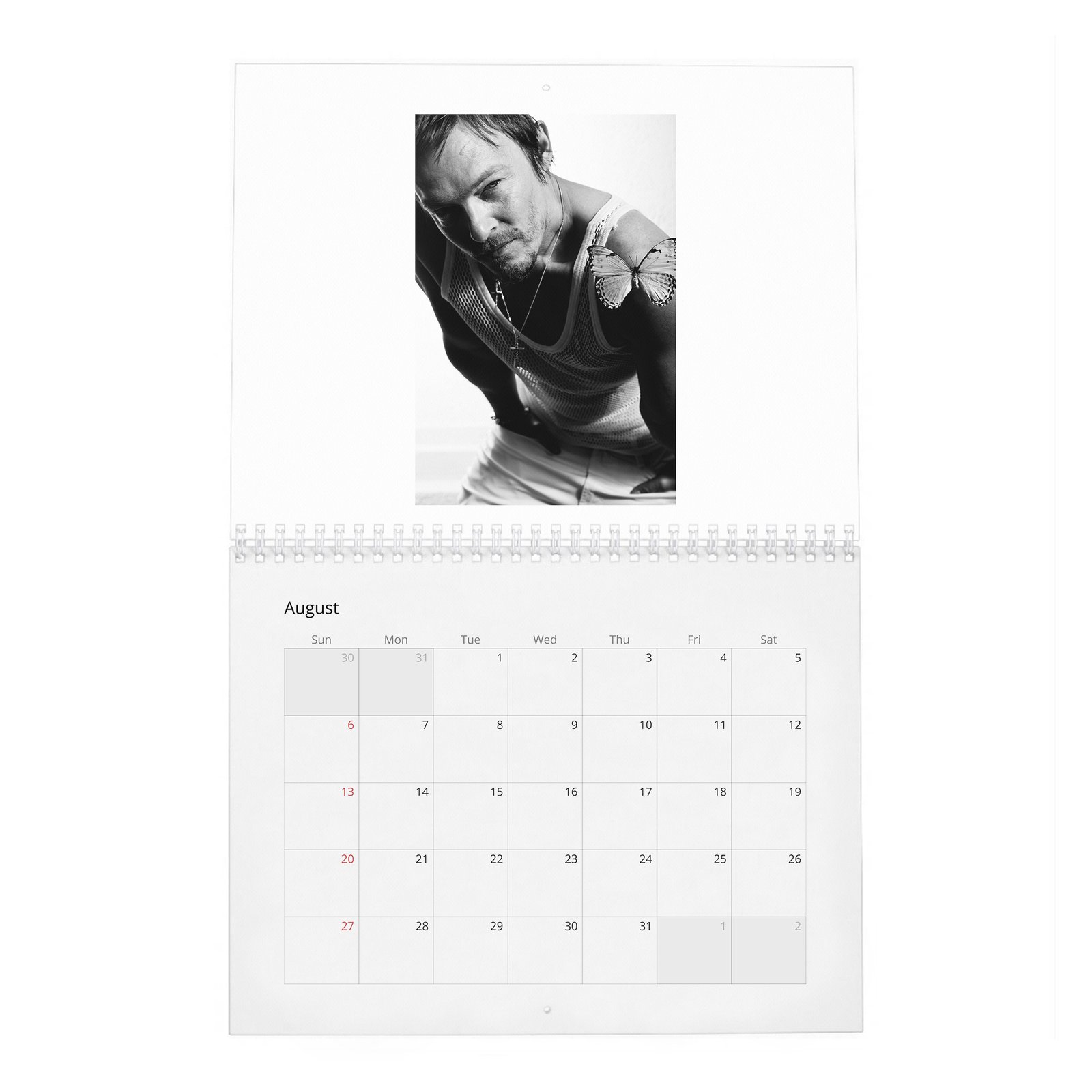 08 Norman Reedus - Flaunt Vol.1 2027 Wall Calendar