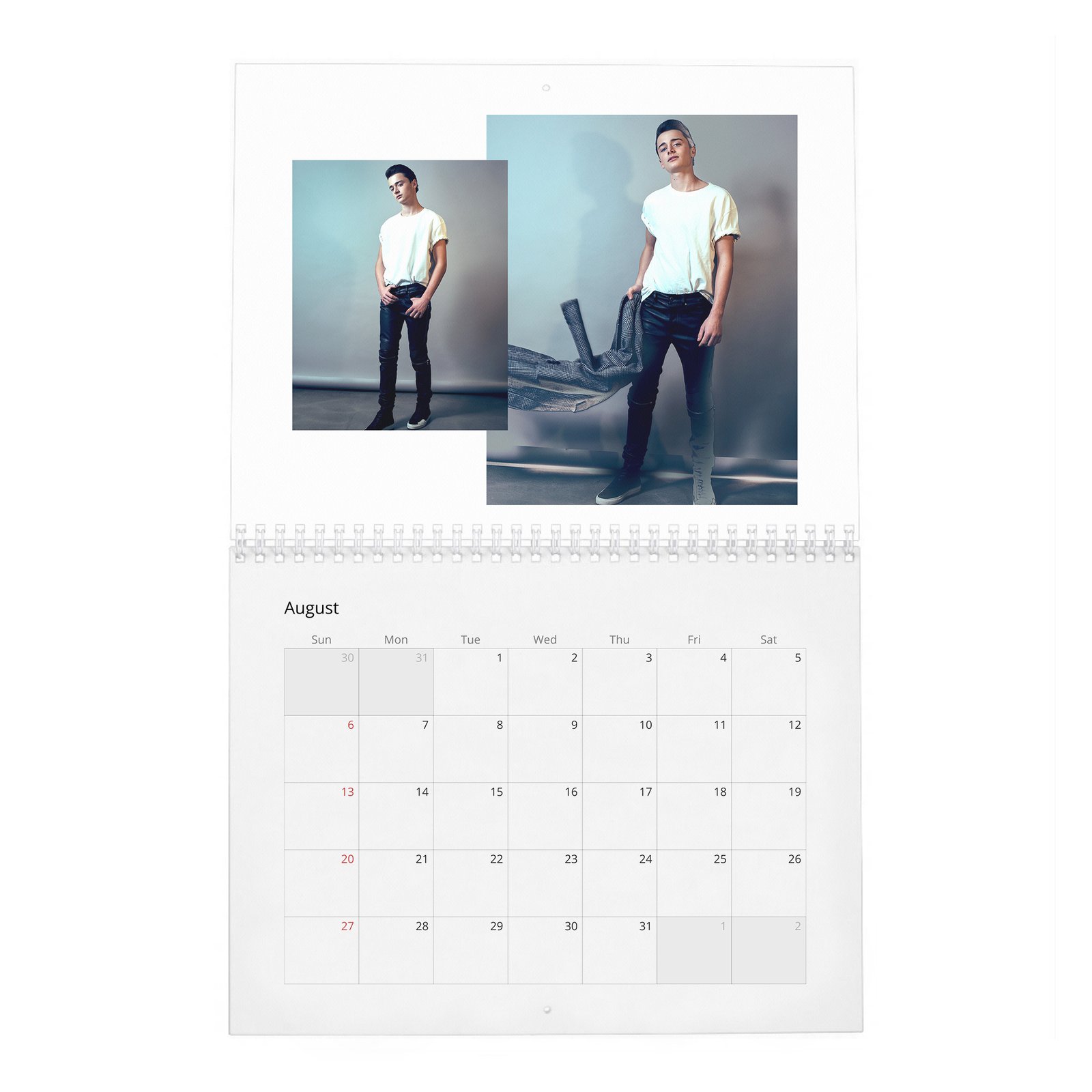 08 Noah Schnapp - Fame Found Him 2027 Wall Calendar