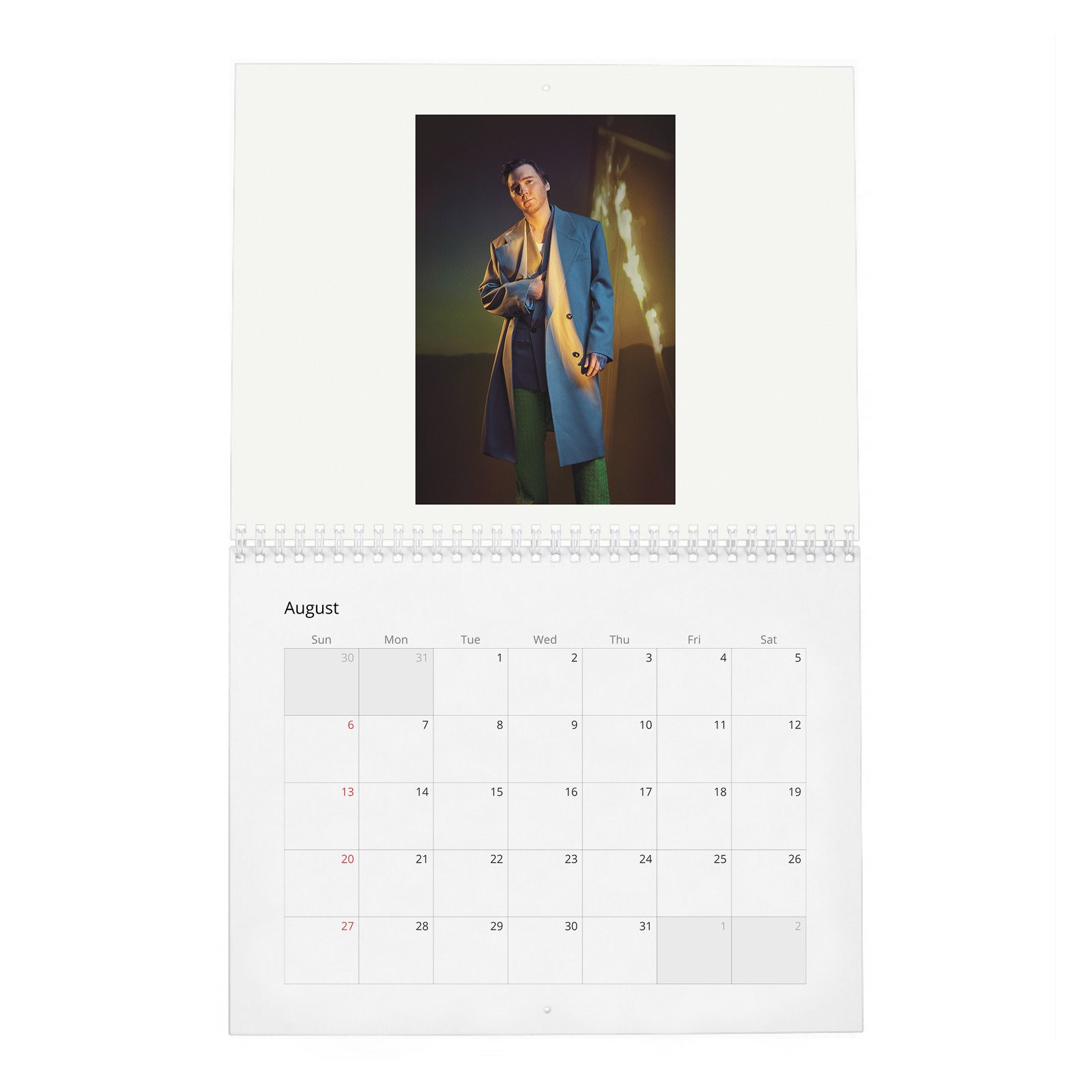 08 Paul Dano - Flaunt 2027 Wall Calendar