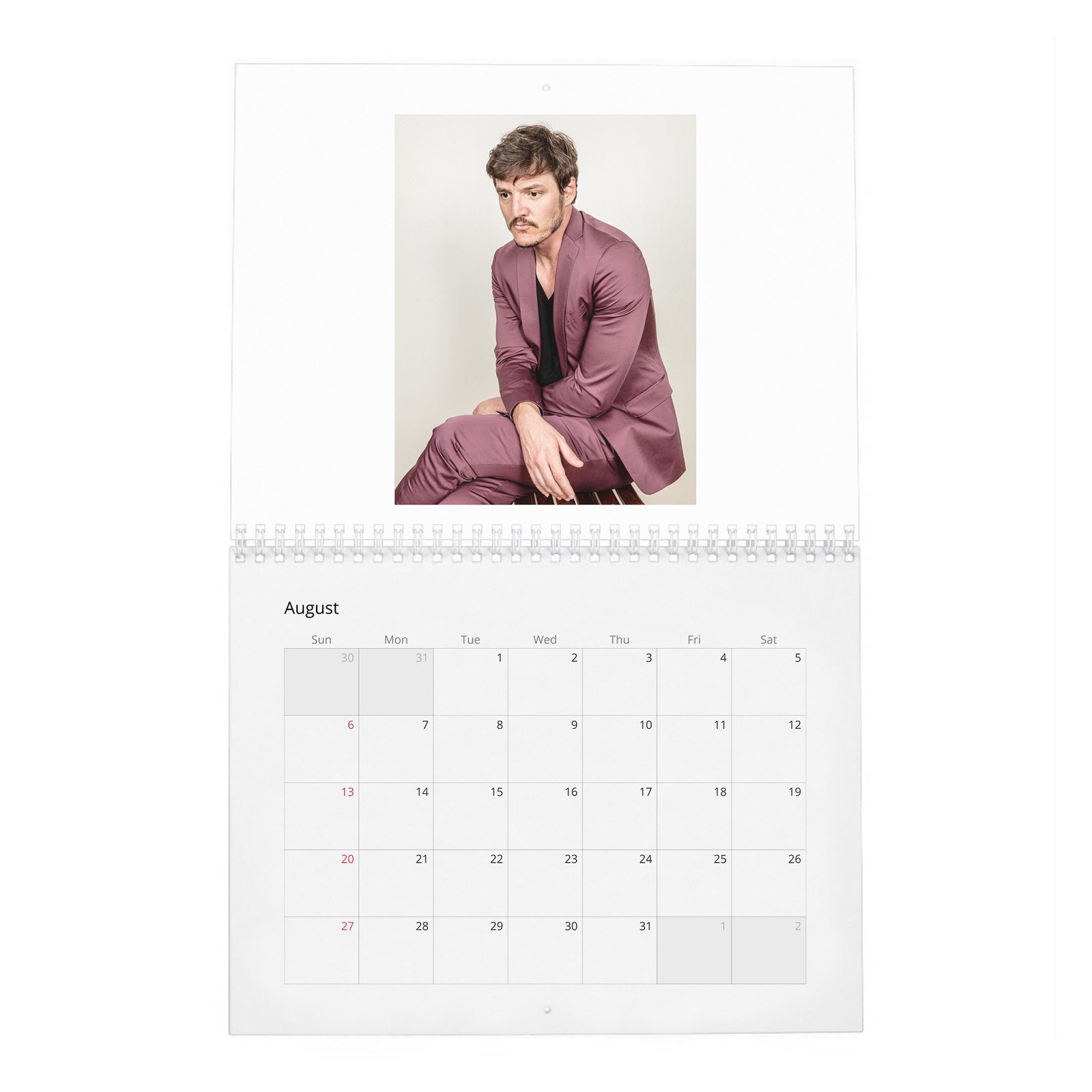 Pedro Pascal - Bad Hombre 2027 Wall Calendar