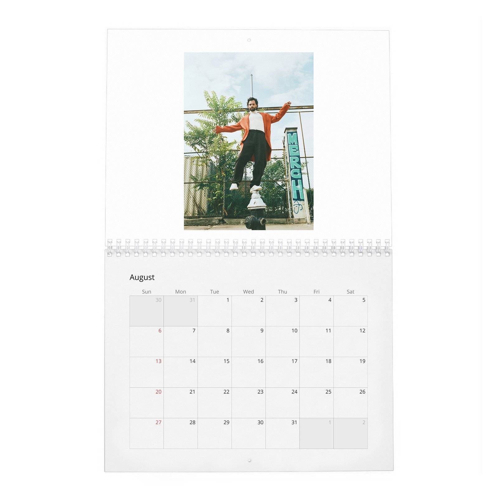 Penn Badgley - Perfect Handsome 2027 Wall Calendar