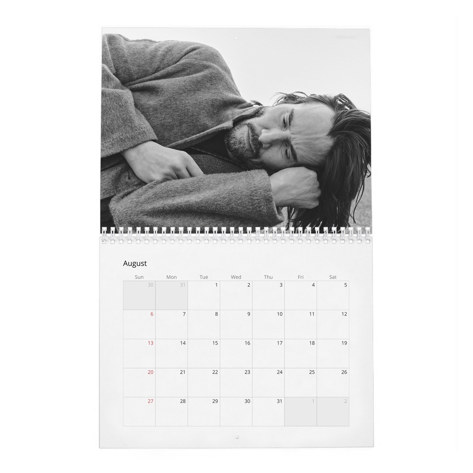 Keanu Reeves - Head Up 2027 Wall Calendar