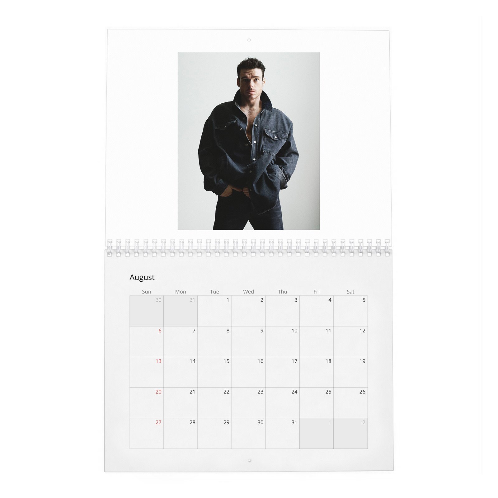 08 Richard Madden - Wonderland 2027 Wall Calendar