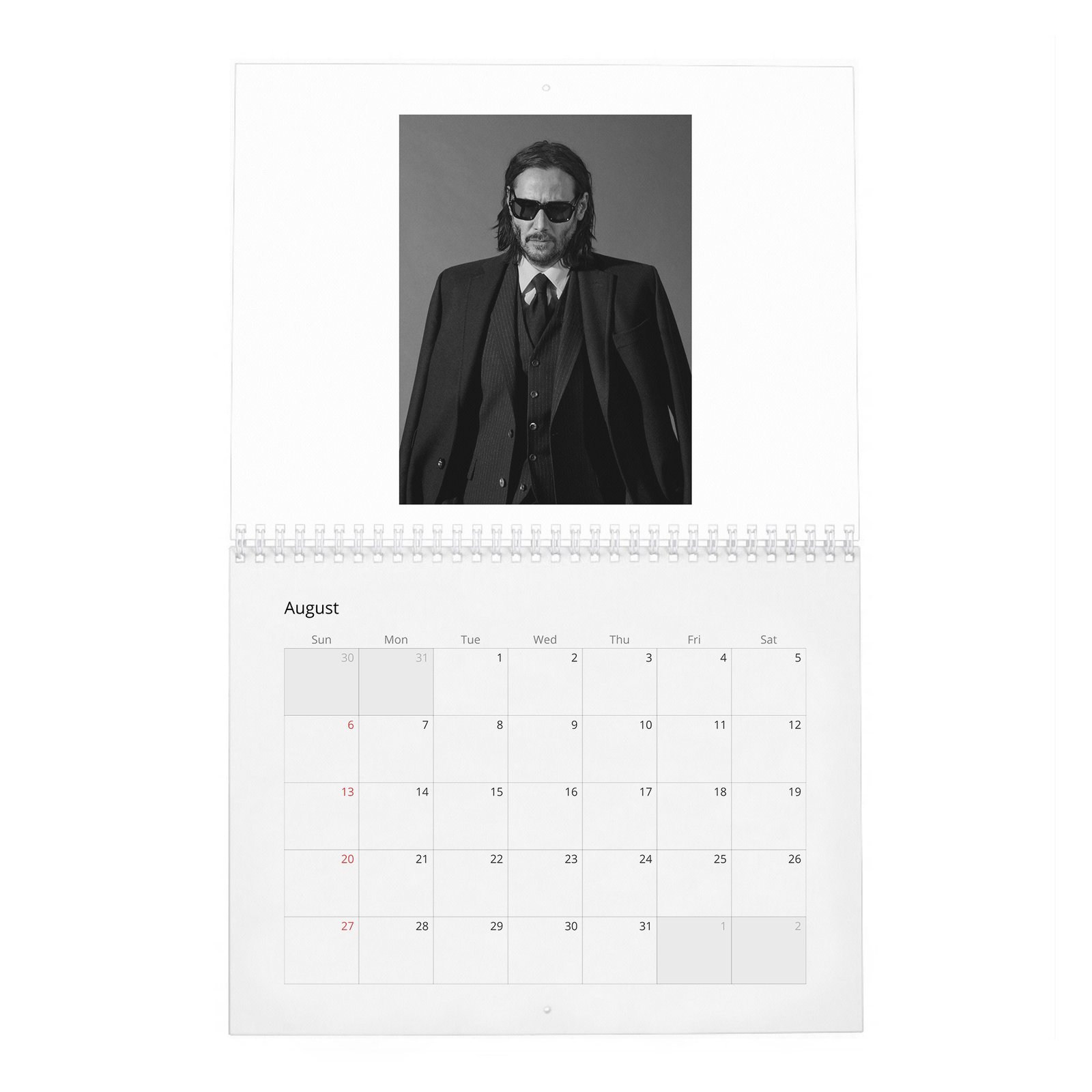 08 Keanu Reeves - The Legend Of 2027 Wall Calendar