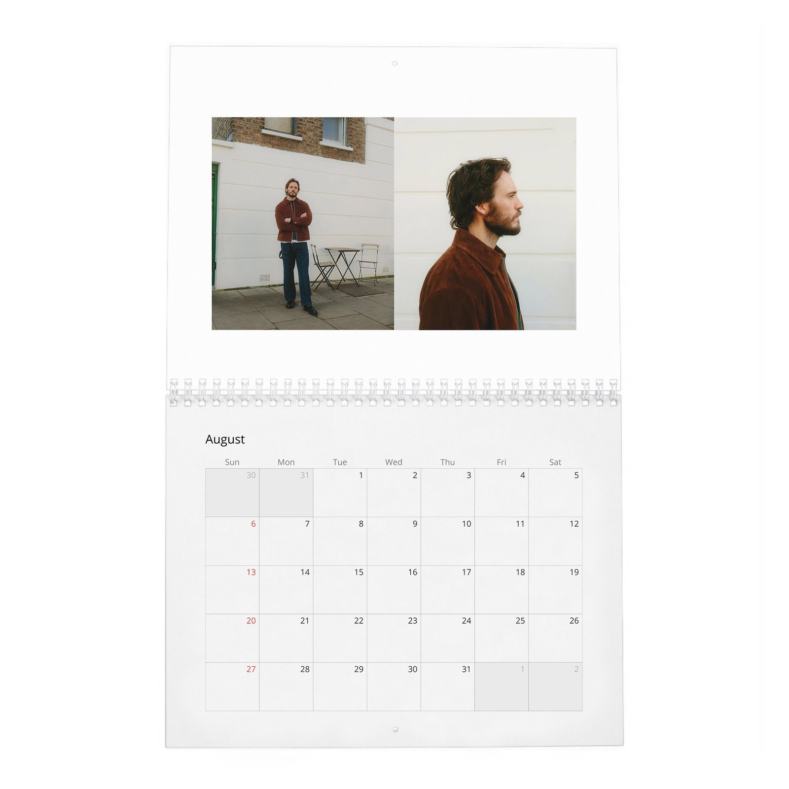 08 Sam Claflin - Laterals 2027 Wall Calendar