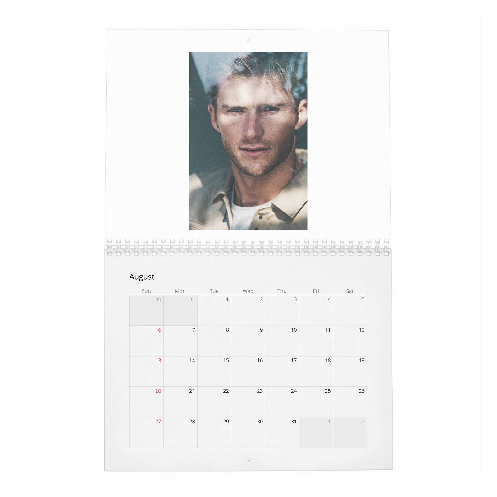 Scott Eastwood - Nylon 2027 Wall Calendar