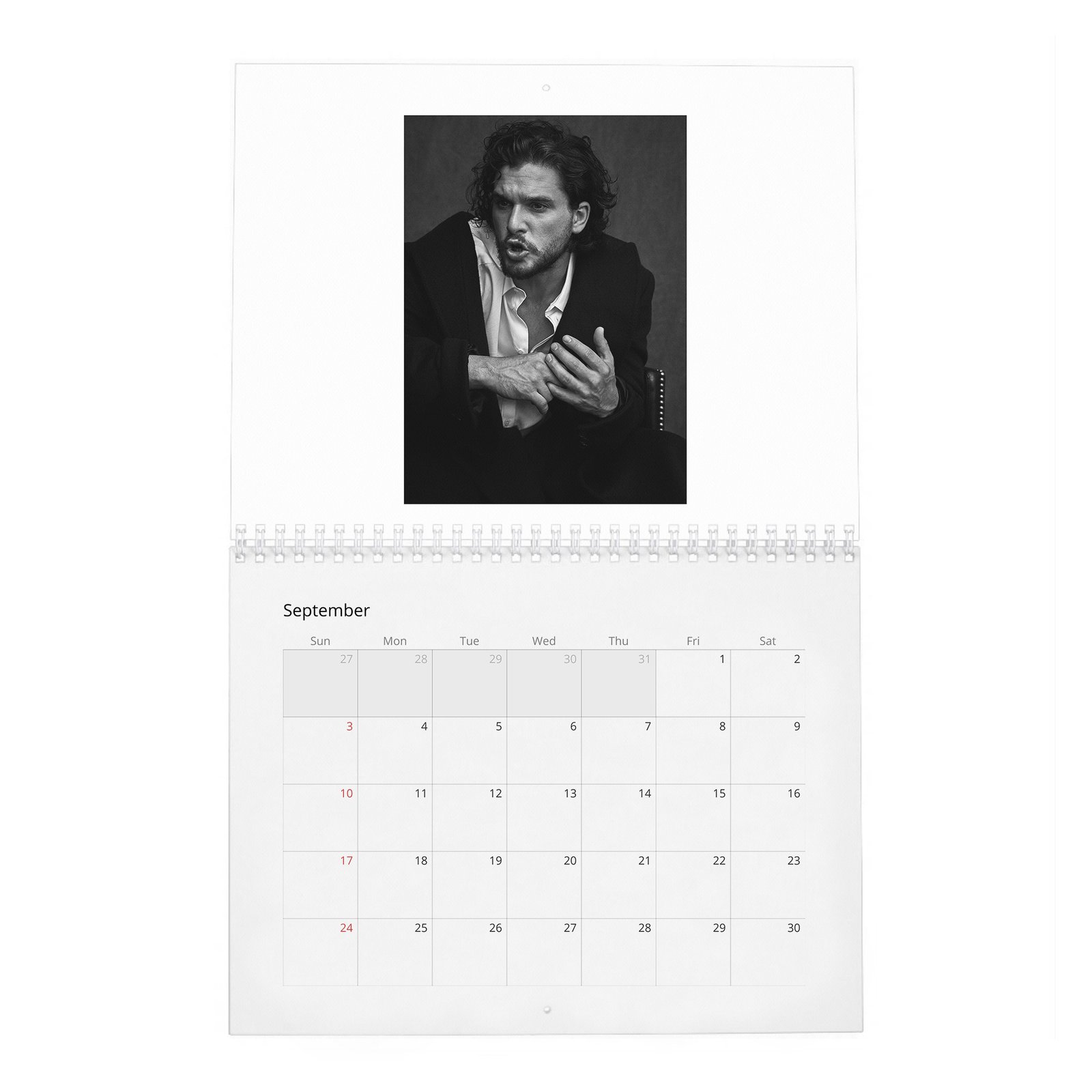 09 Kit Harington - Bastard Revolution 2027 Wall Calendar