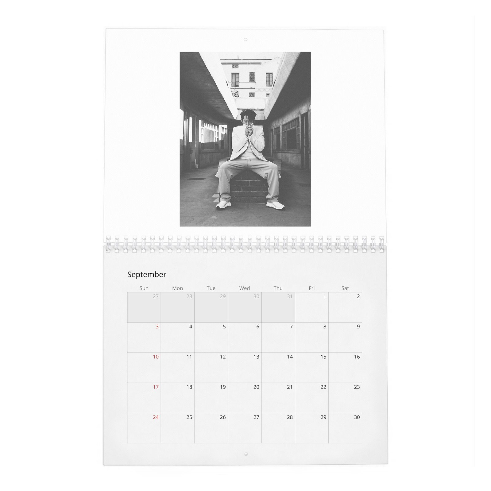 09 Steven Yeun - Flaunt 2027 Wall Calendar