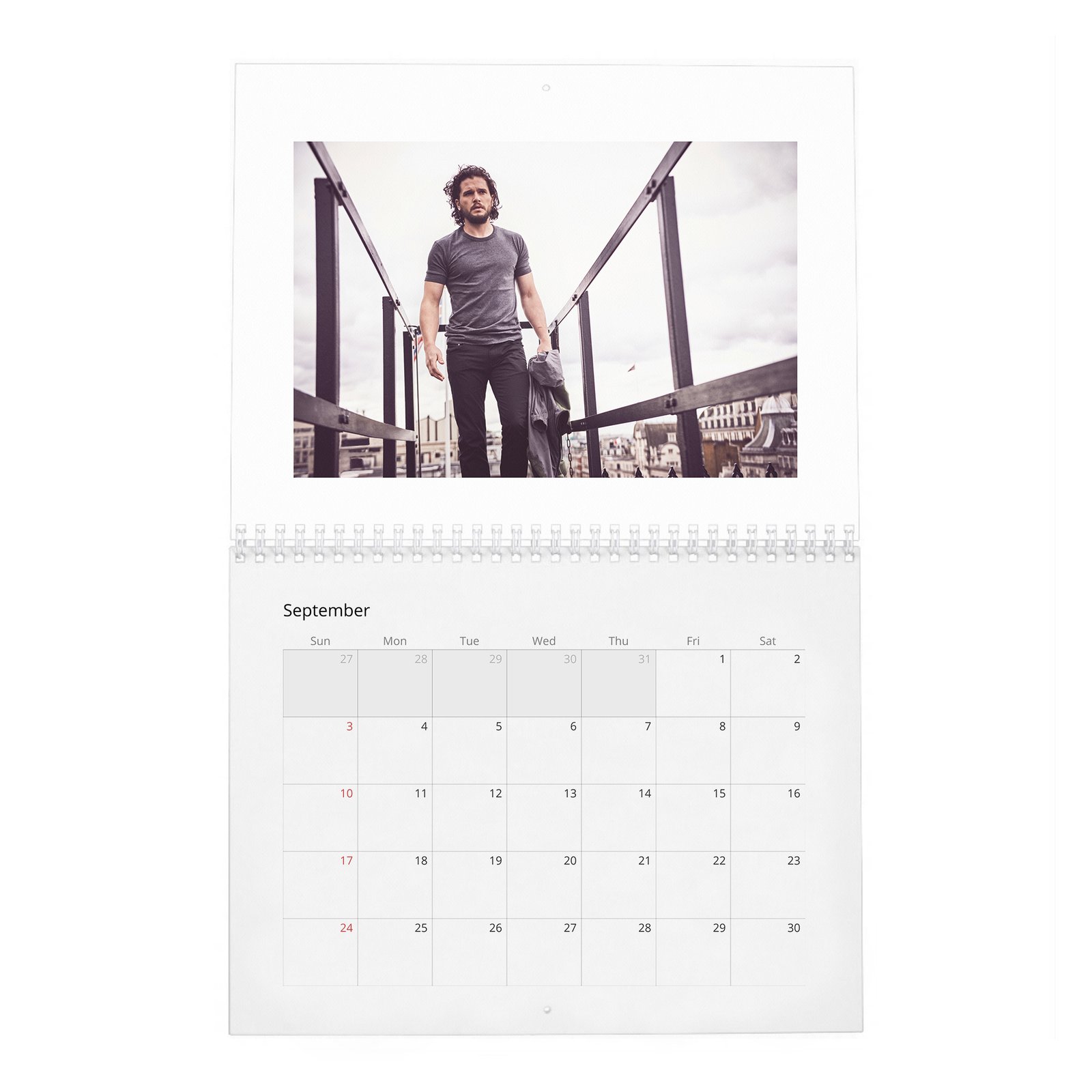 09 Kit Harington - The End Of The Thrones Empire 2027 Wall Calendar