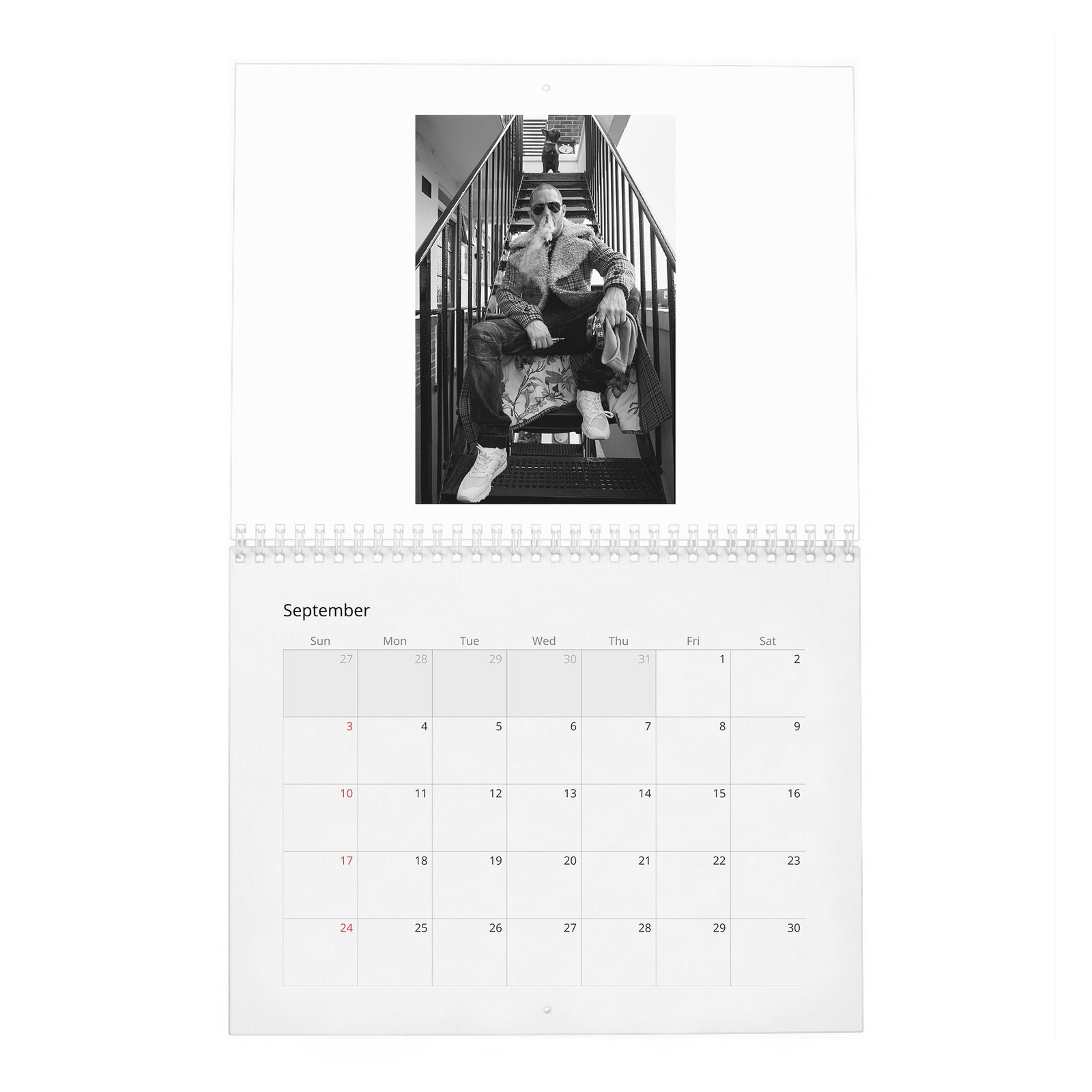 09 Tom Hardy - At Home 2027 Wall Calendar