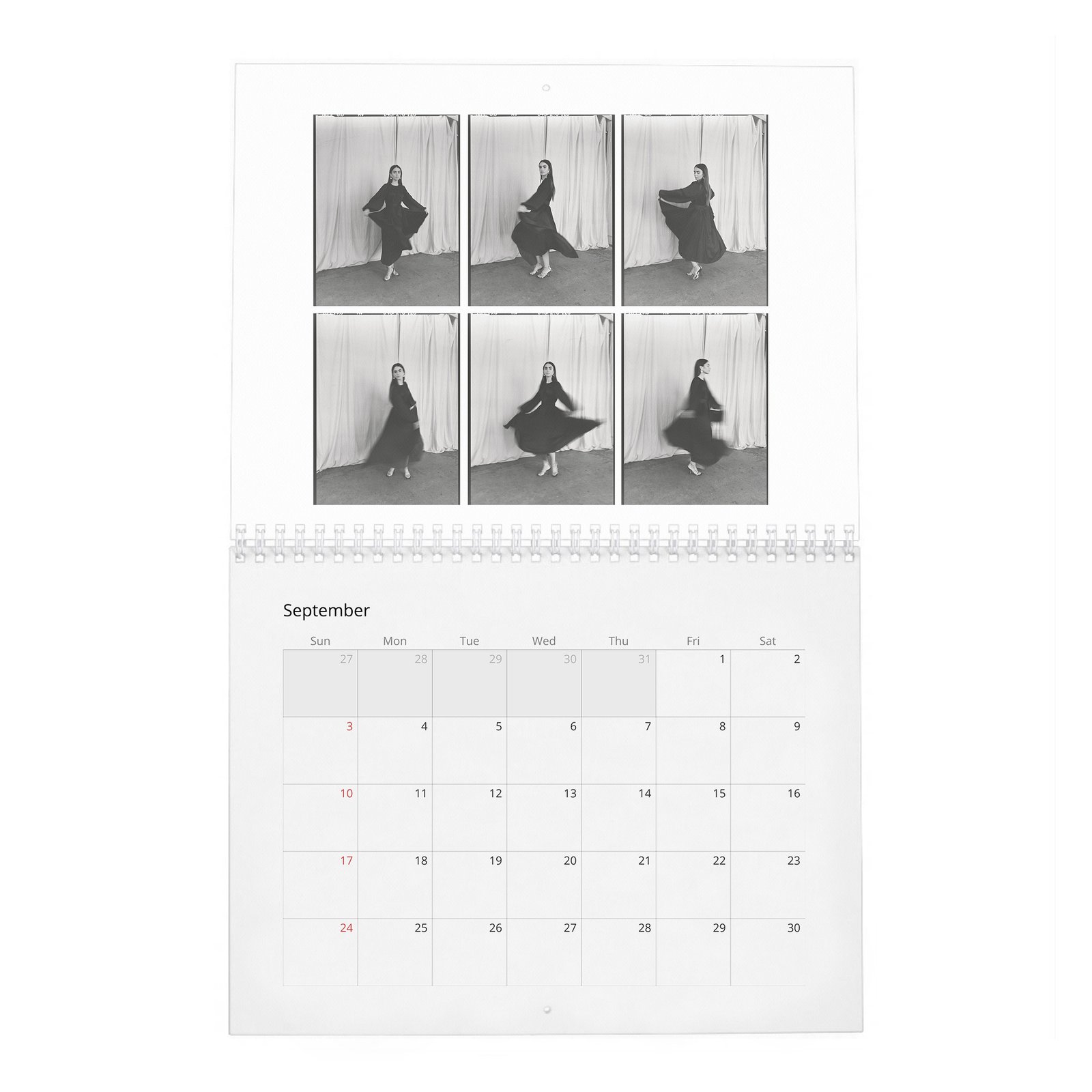 09 Lily Collins - Laterals 2027 Wall Calendar