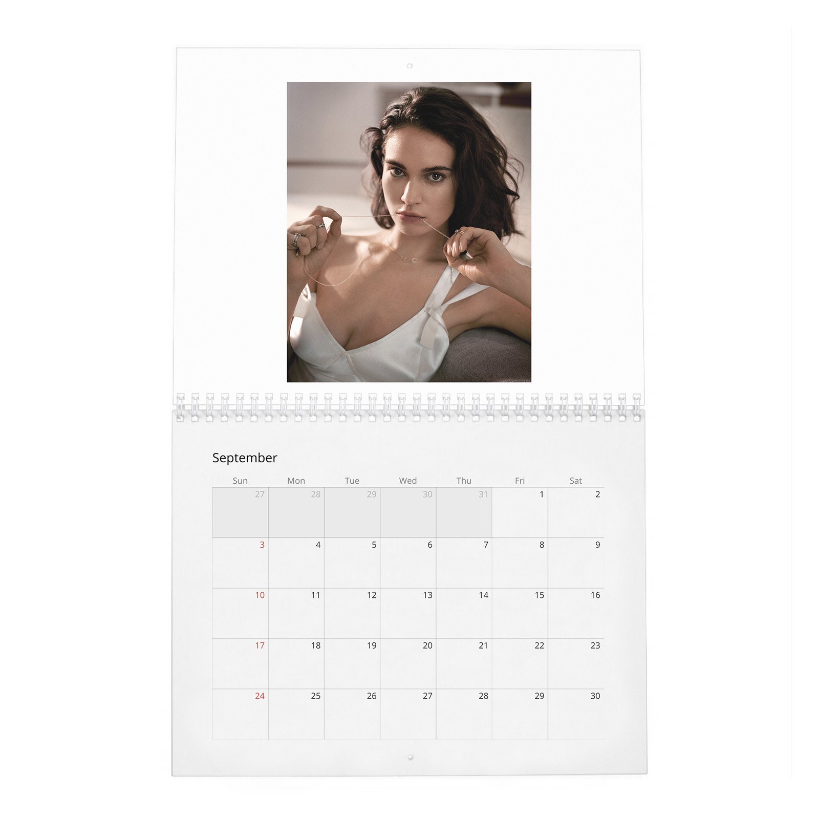 09 Lily James - A Cinderella Story 2027 Wall Calendar