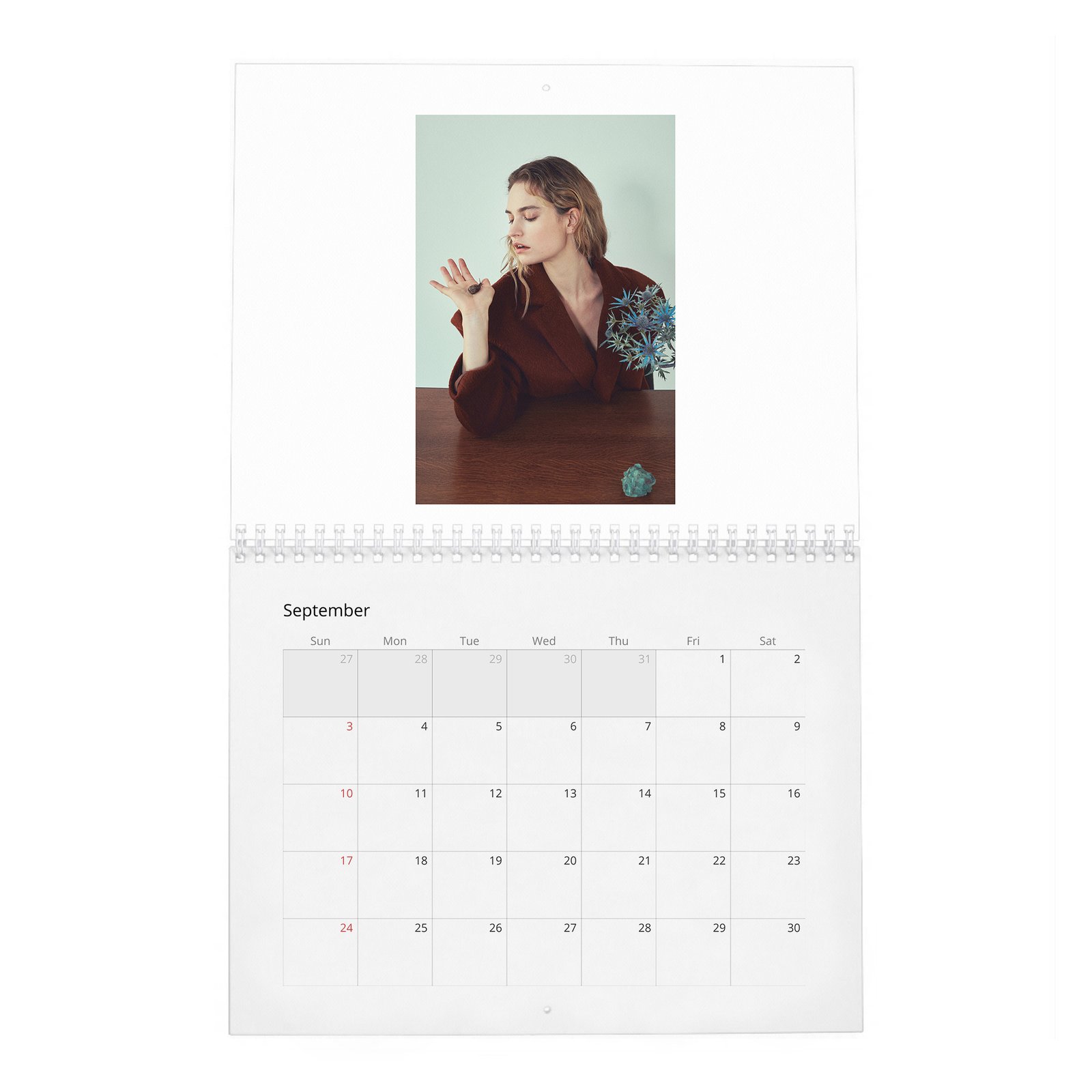 09 Lily James - Loving Lily 2027 Wall Calendar