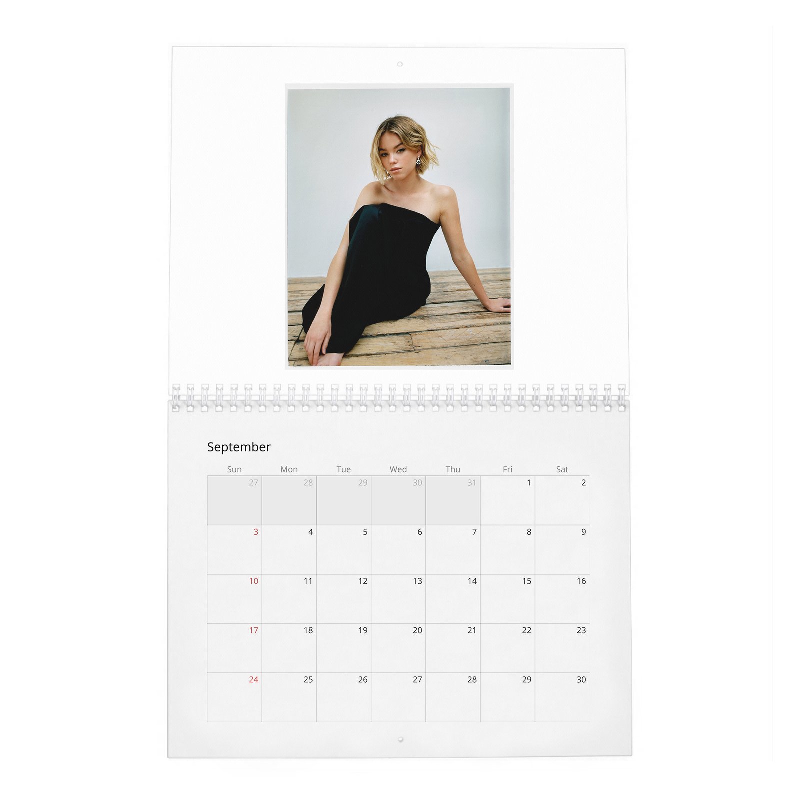 09 Milly Alcock - Flaunt 2027 Wall Calendar