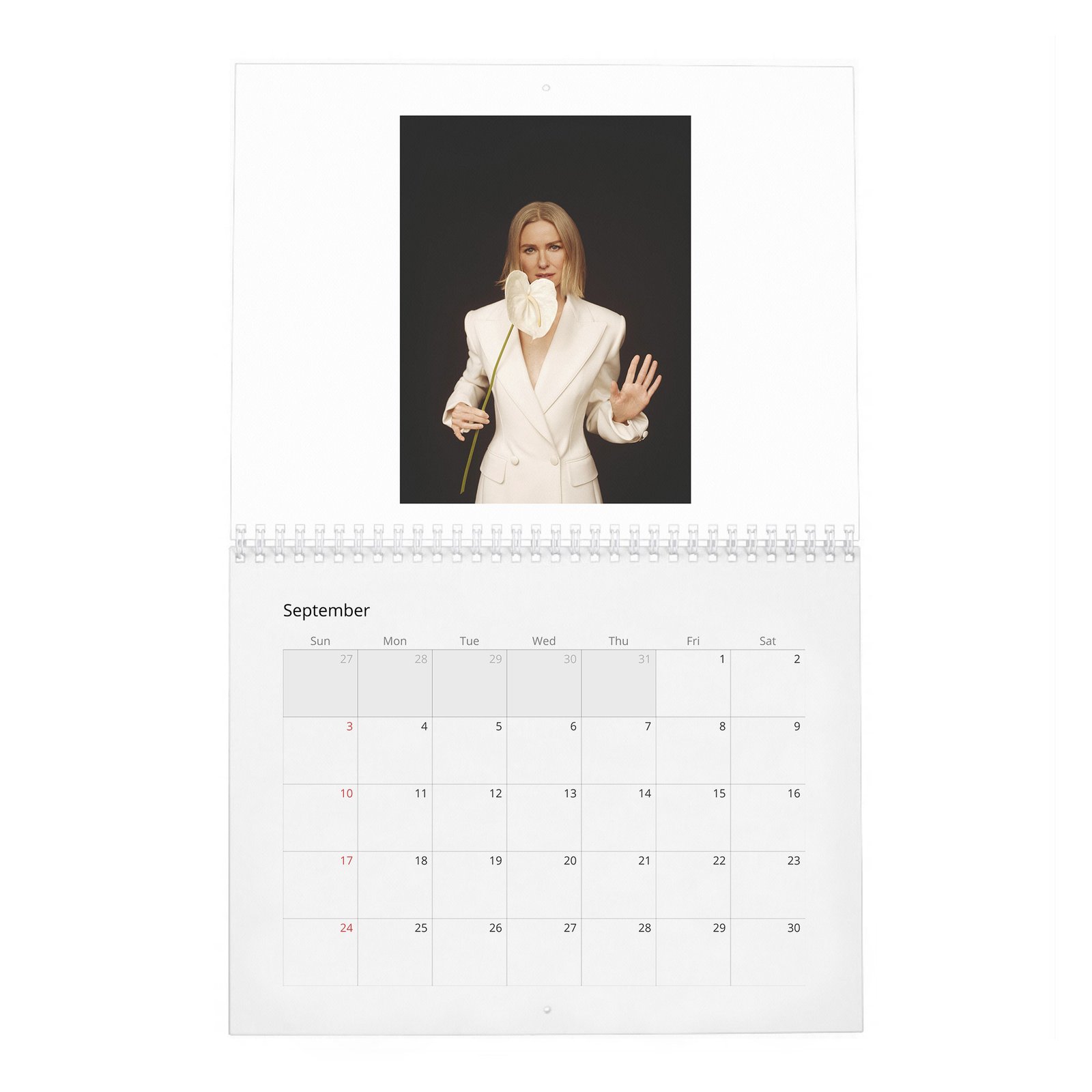 09 Naomi Watts - Breaking Taboos 2027 Wall Calendar