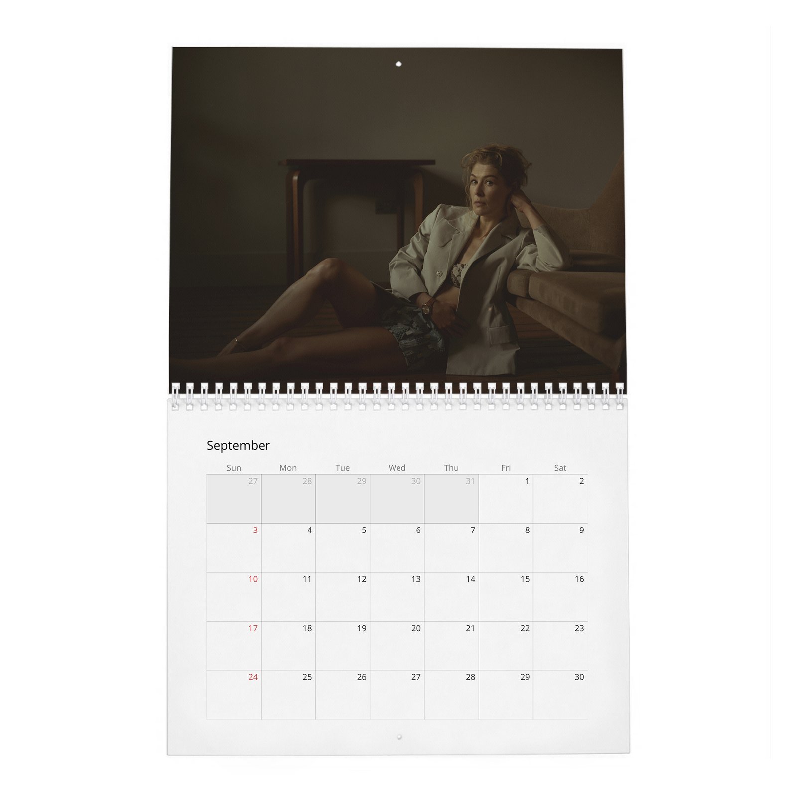 09 Rosamund Pike - Flaunt 2027 Wall Calendar
