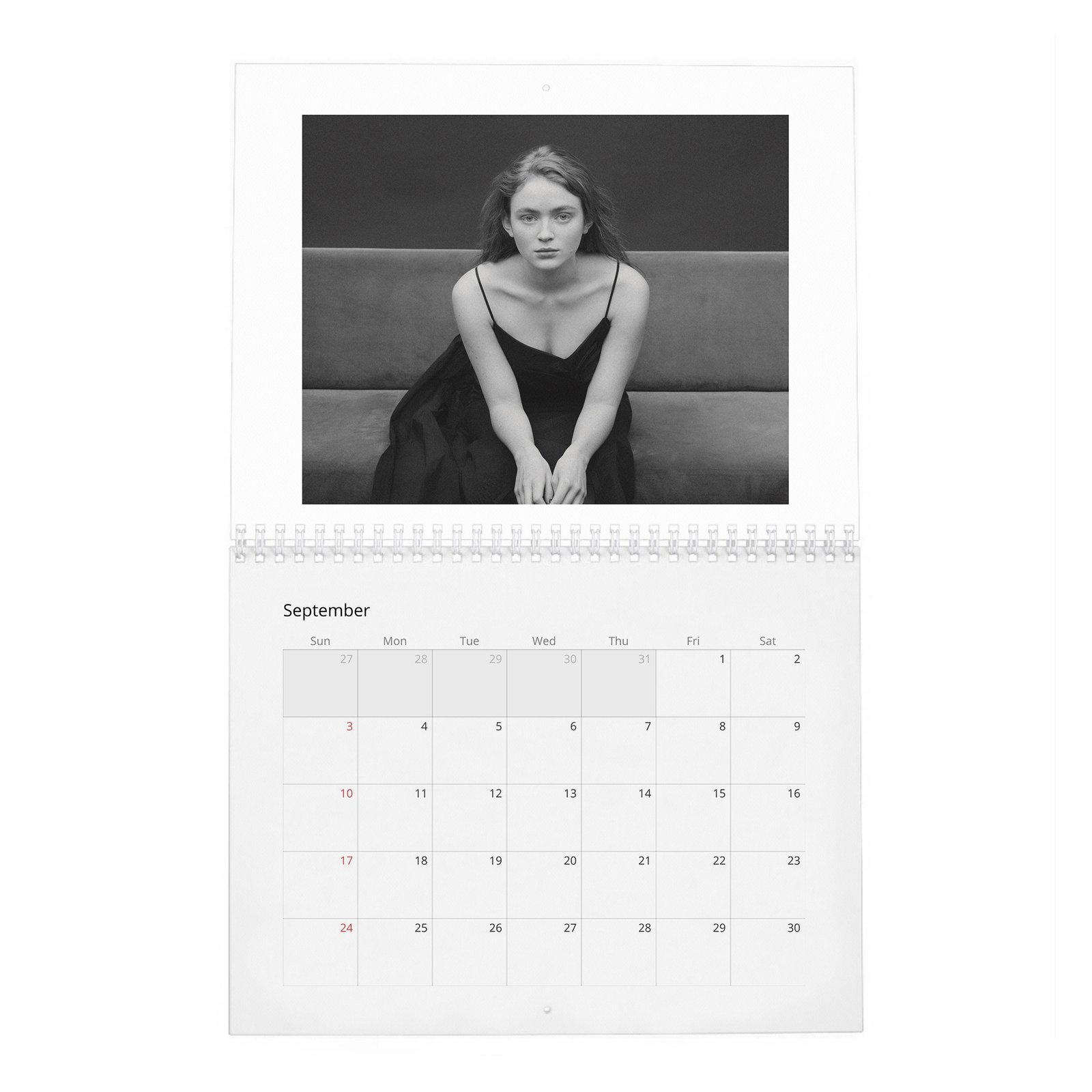 09 Sadie Sink - Bold Discretion 2027 Wall Calendar