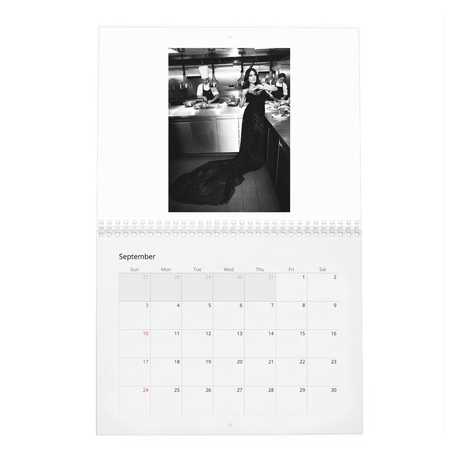 Salma Hayek - Settles In 2027 Wall Calendar