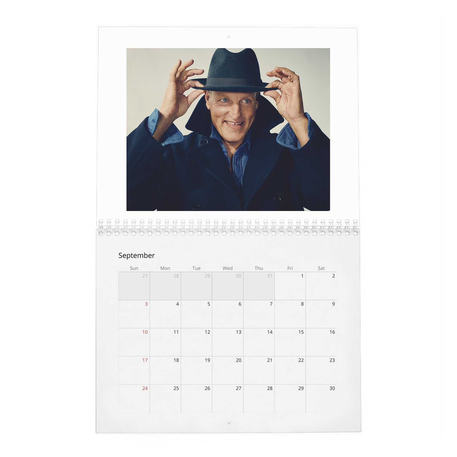 09 Woody Harrelson - Light Up 2027 Wall Calendar