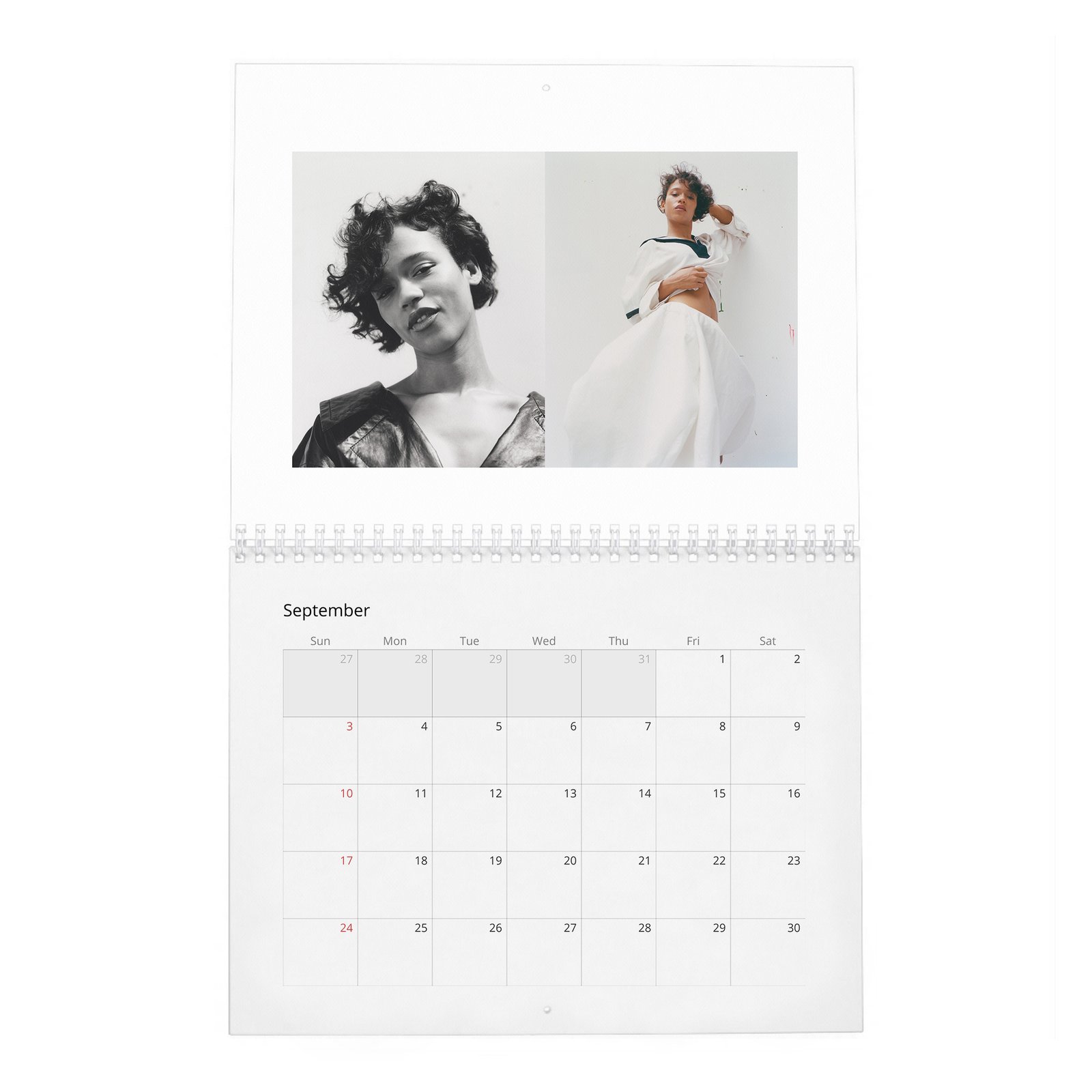 09 Taylor Russell - The Face 2027 Wall Calendar