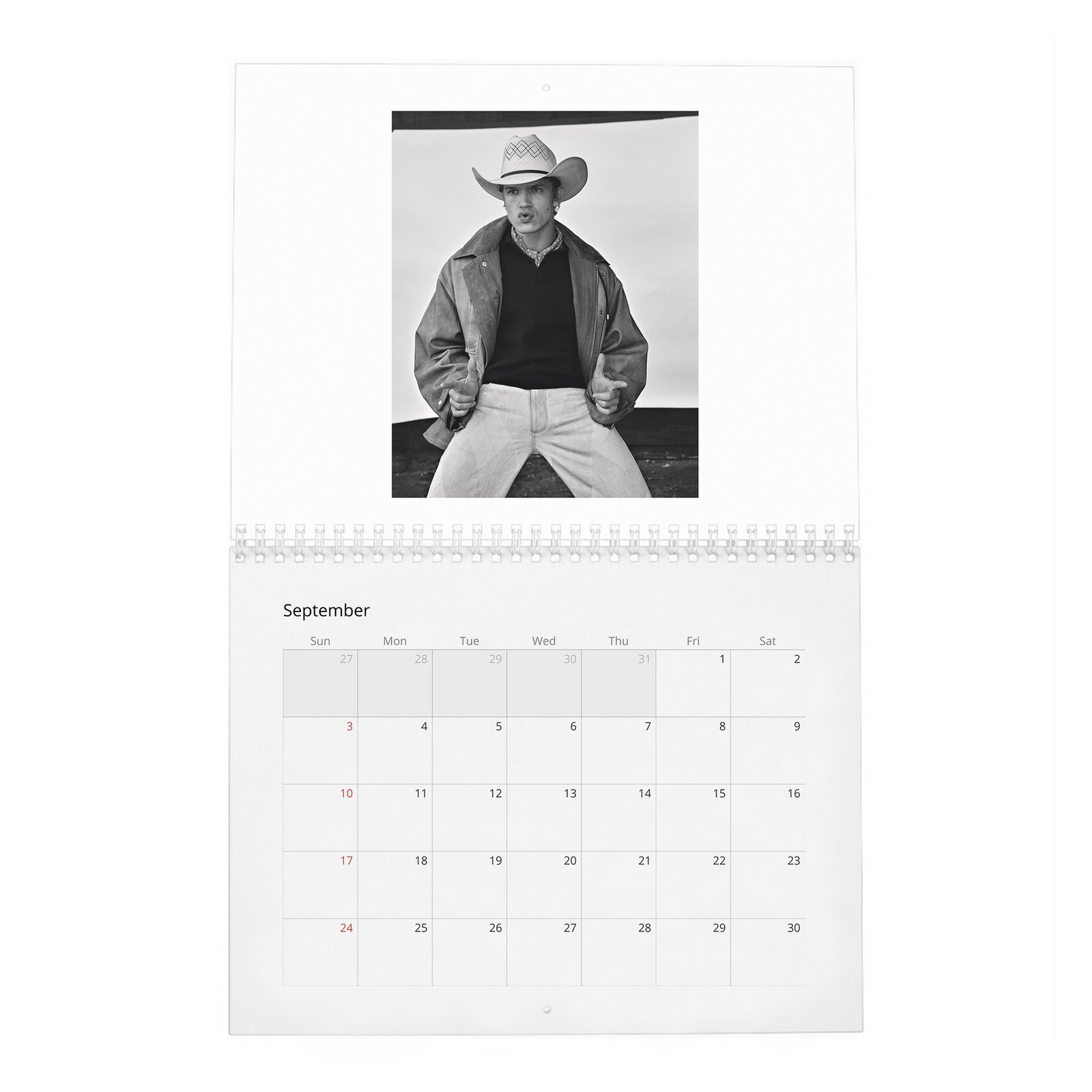 09 Connor Storrie - The Portrait Of A Star 2027 Wall Calendar