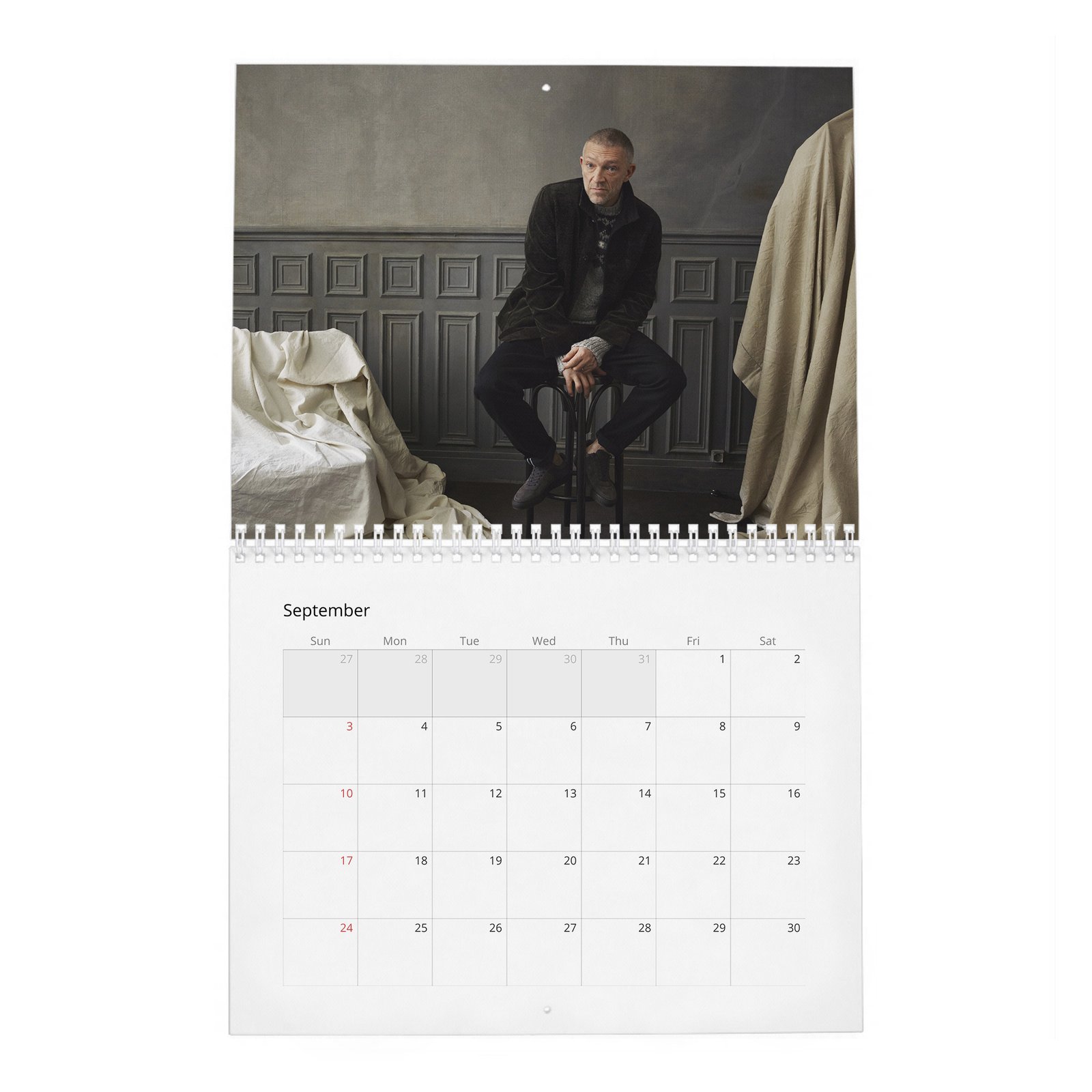 09 Vincent Cassel - Mr. Vincent Cassel 2027 Wall Calendar