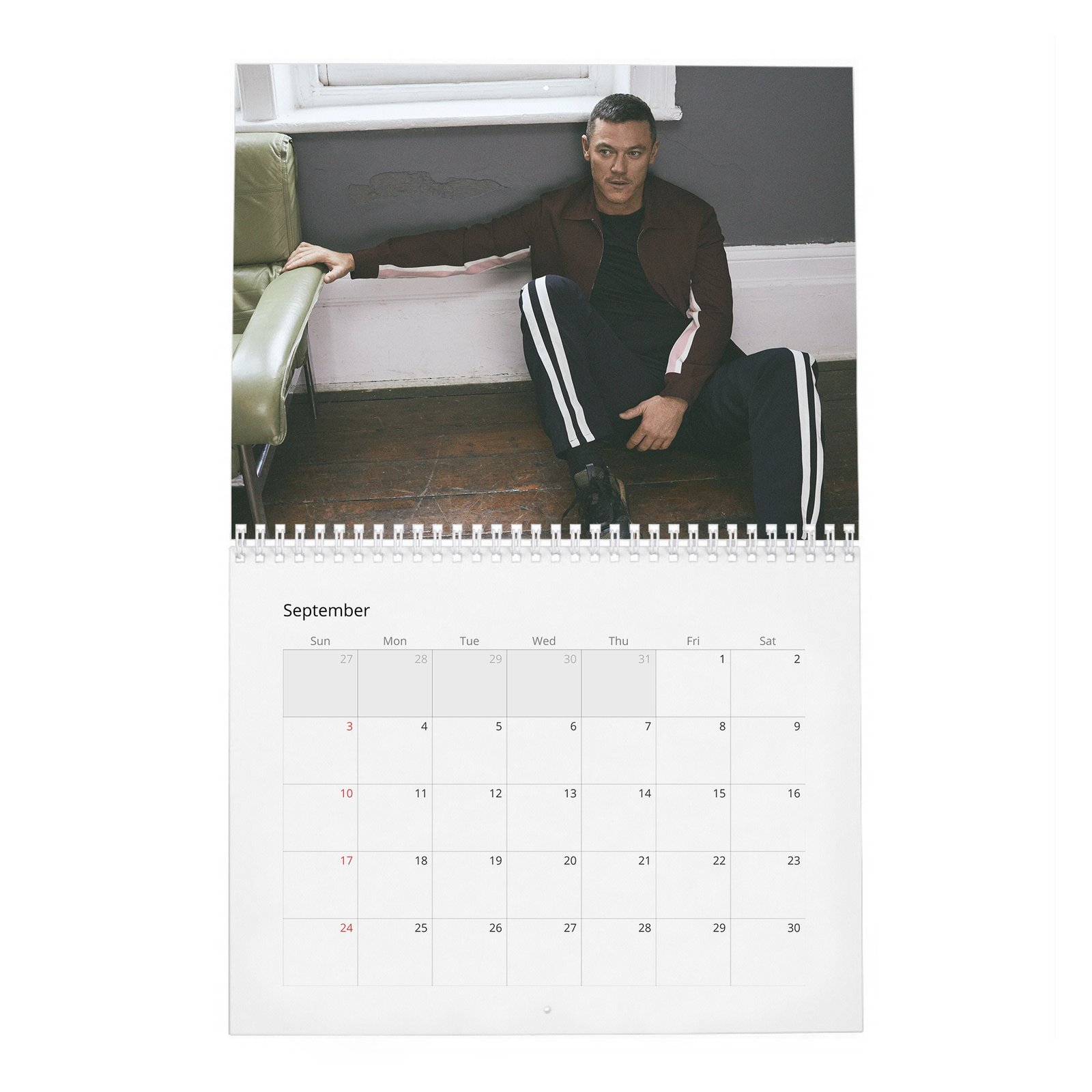 09 Luke Evans - Grit To Fight Back 2027 Wall Calendar