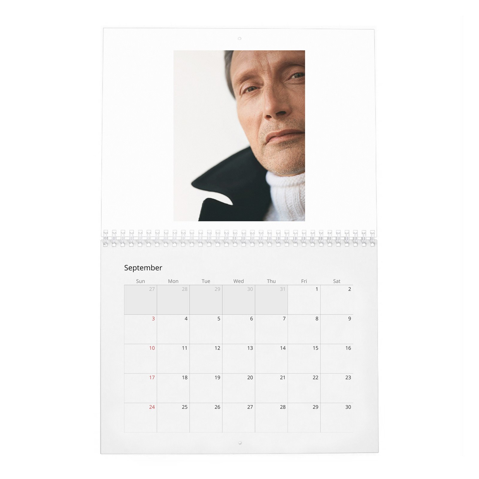 09 Mads Mikkelsen - The Polar Existence 2027 Wall Calendar