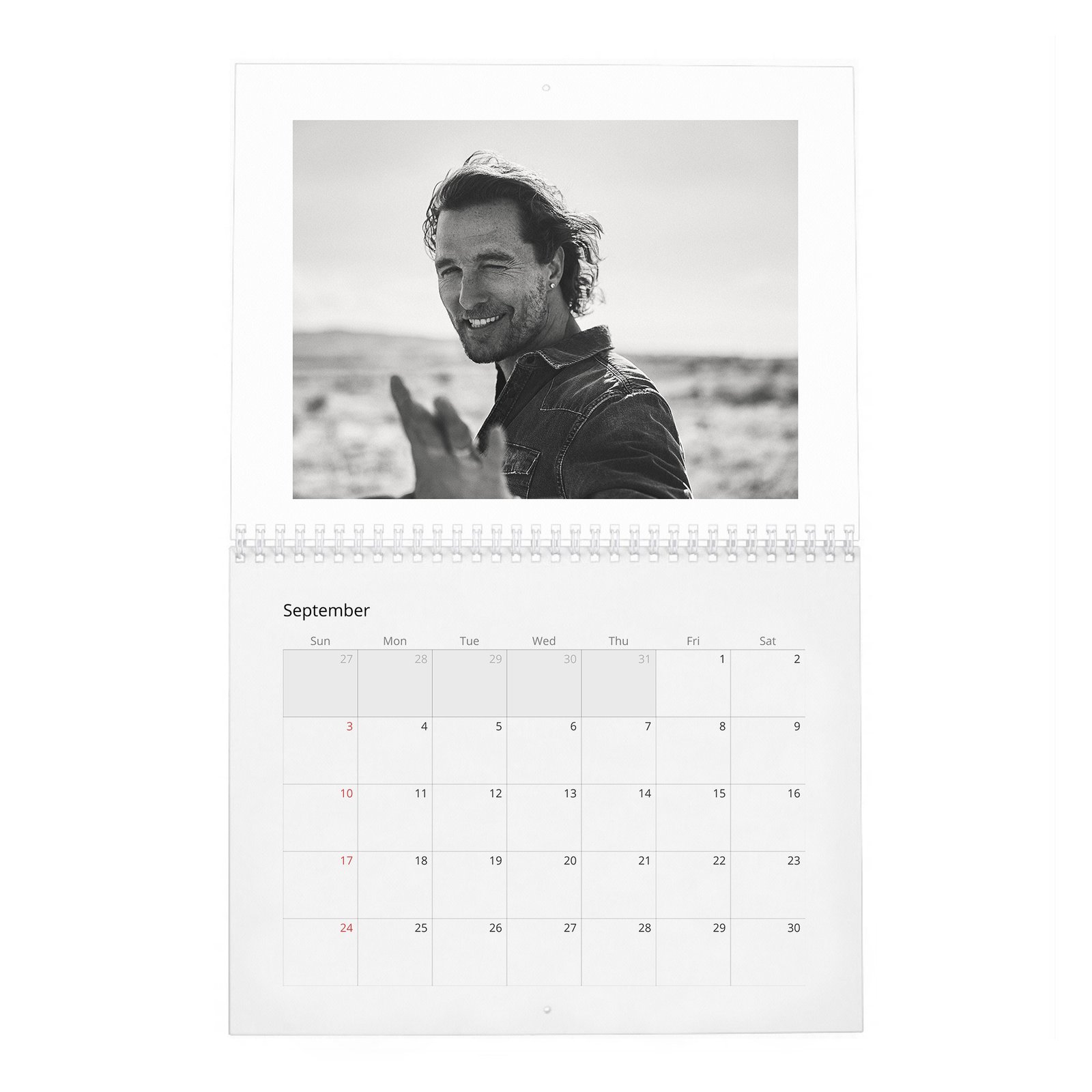 09 Matthew McConaughey - Reinvents Himself 2027 Wall Calendar