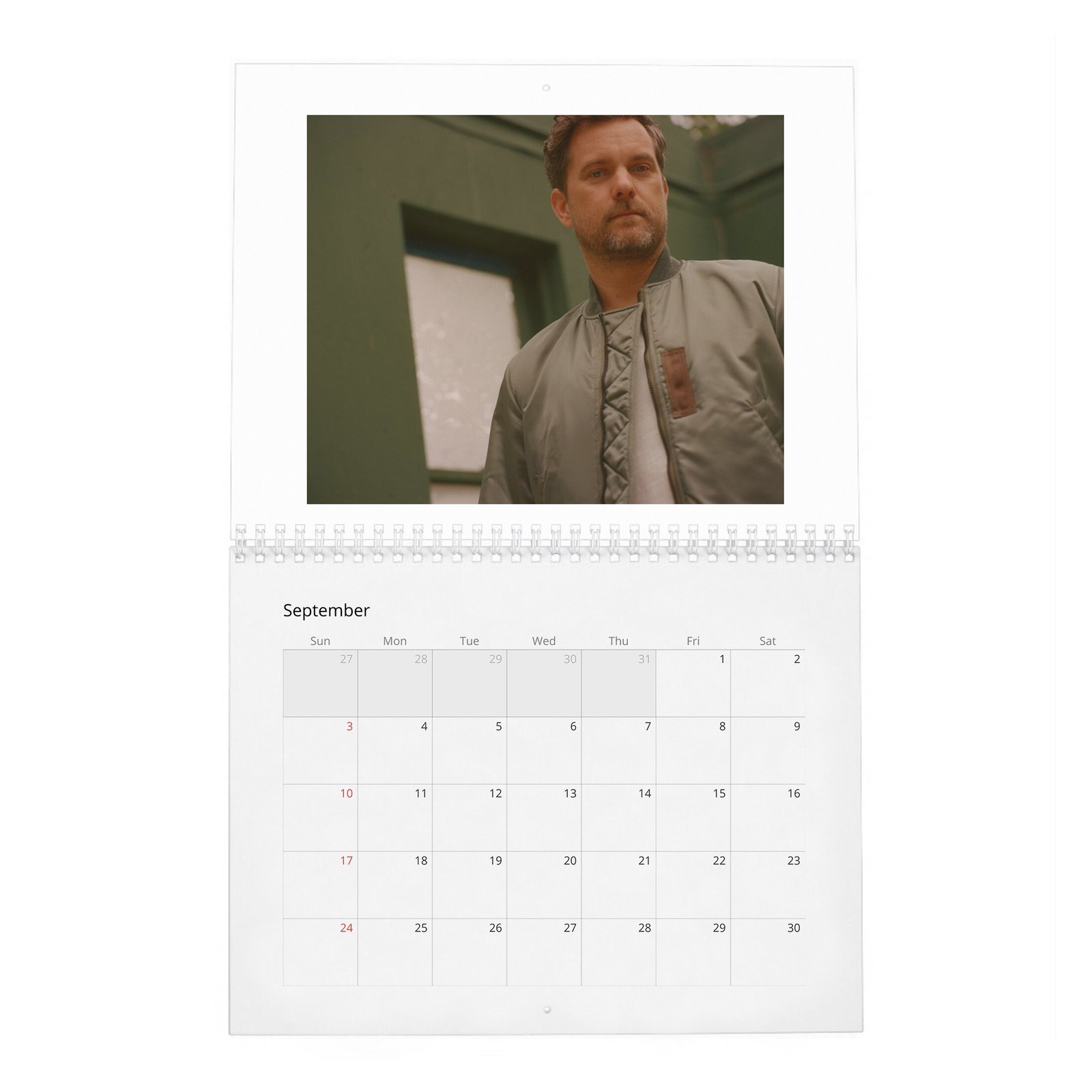 09 Joshua Jackson - On Life Down River 2027 Wall Calendar