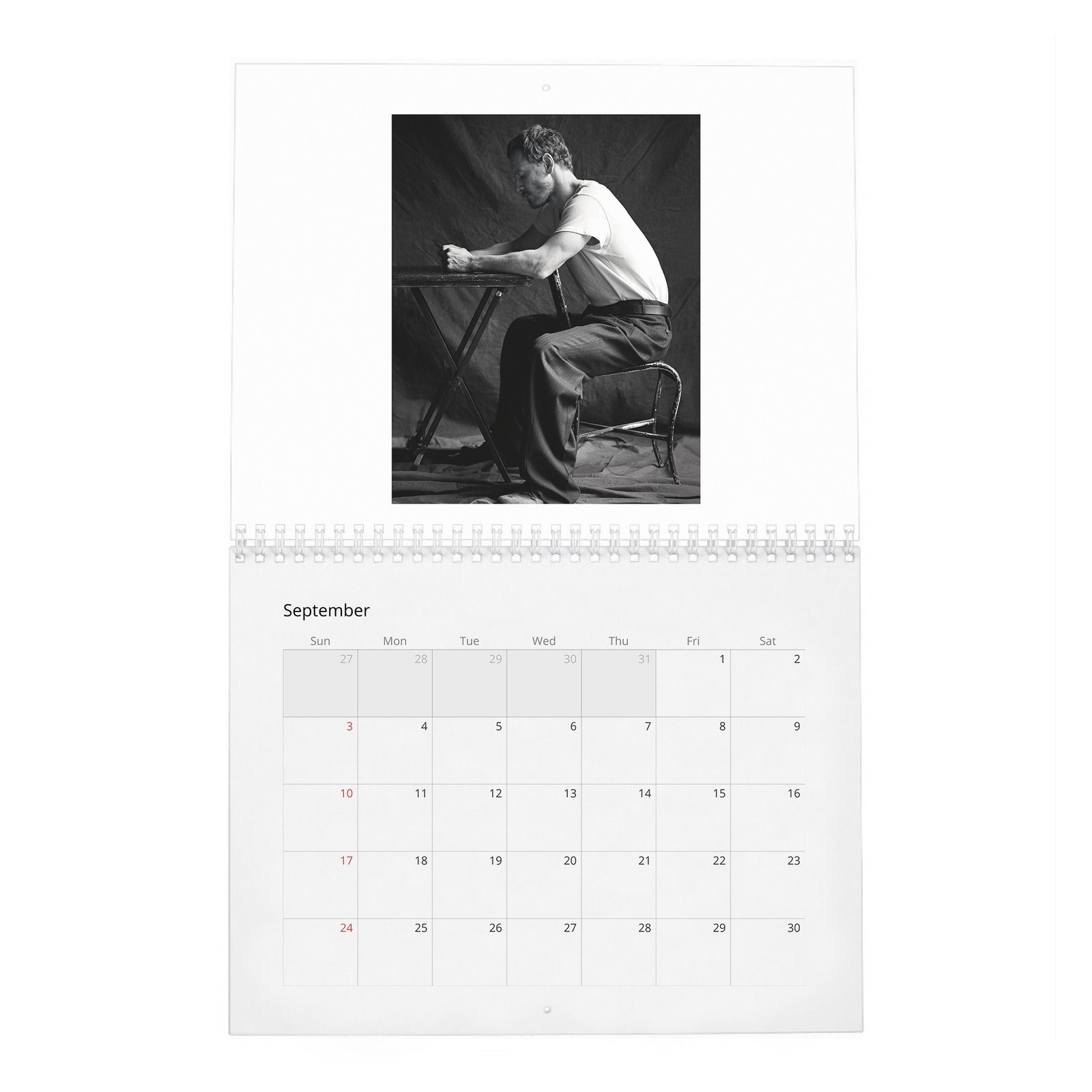 Michael Fassbender - Rules For Living 2027 Wall Calendar