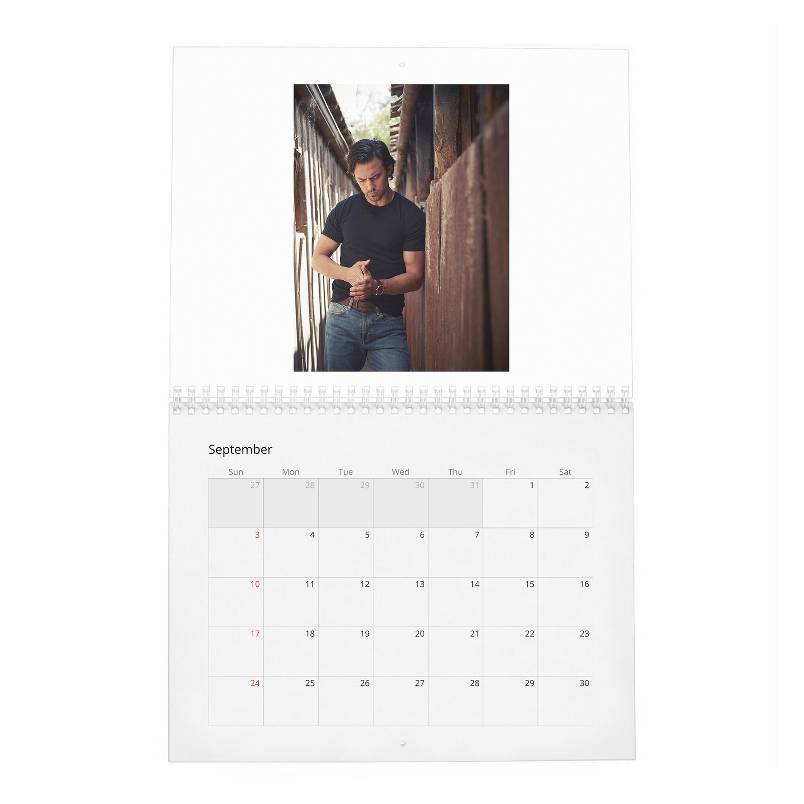 09 Milo Ventimiglia - Emotional Appeal 2027 Wall Calendar