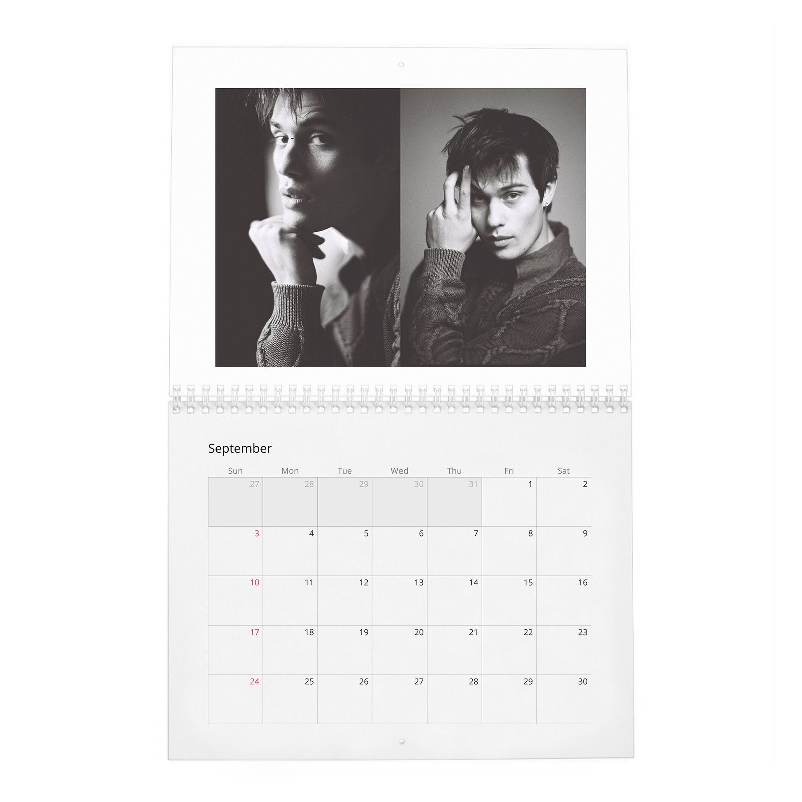 09 Nicholas Galitzine - In Conversation 2027 Wall Calendar