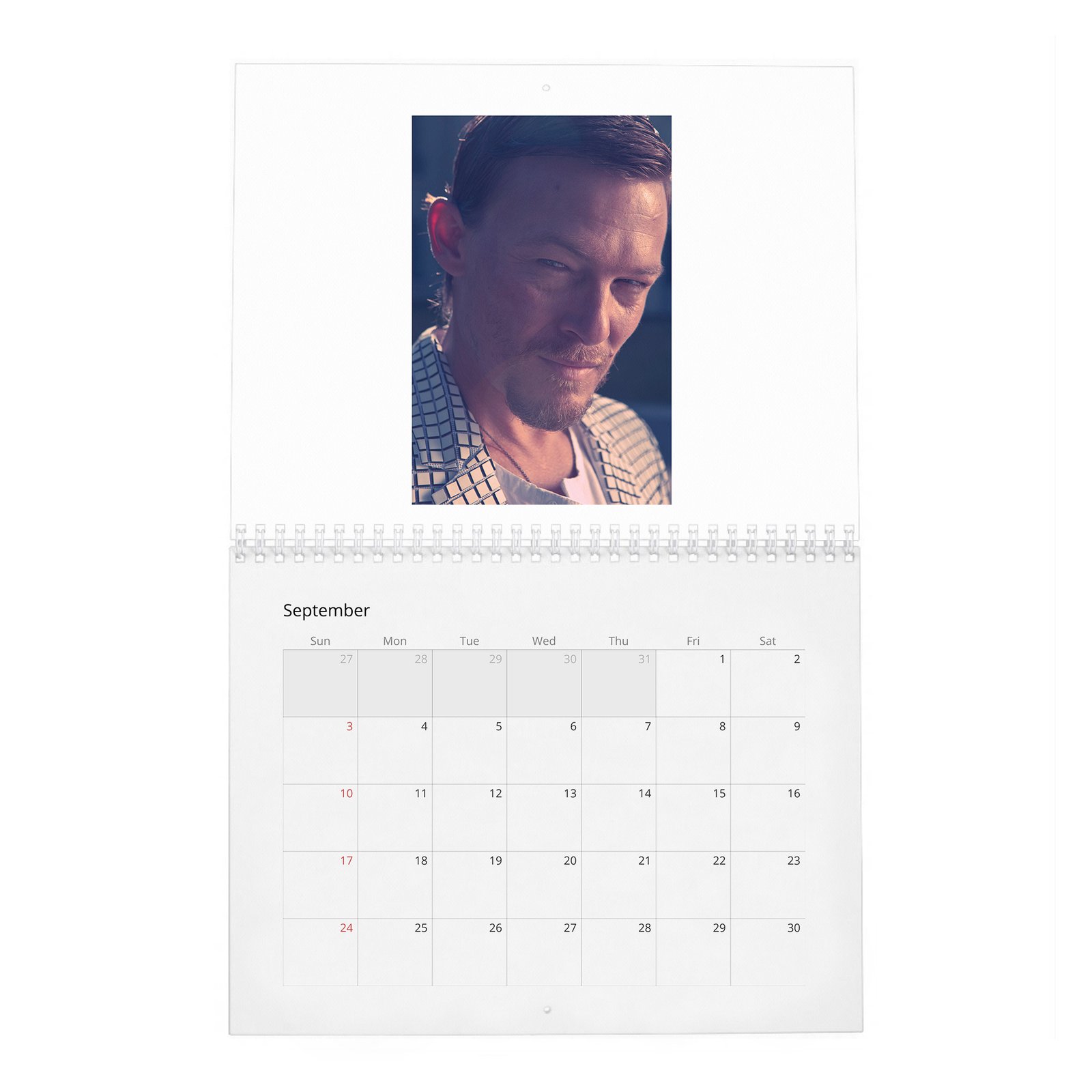 09 Norman Reedus - Flaunt Vol.1 2027 Wall Calendar