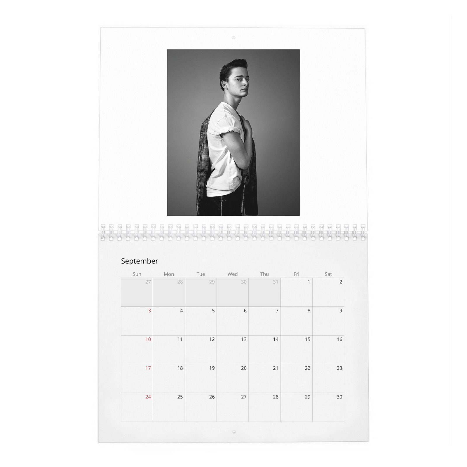 09 Noah Schnapp - Fame Found Him 2027 Wall Calendar