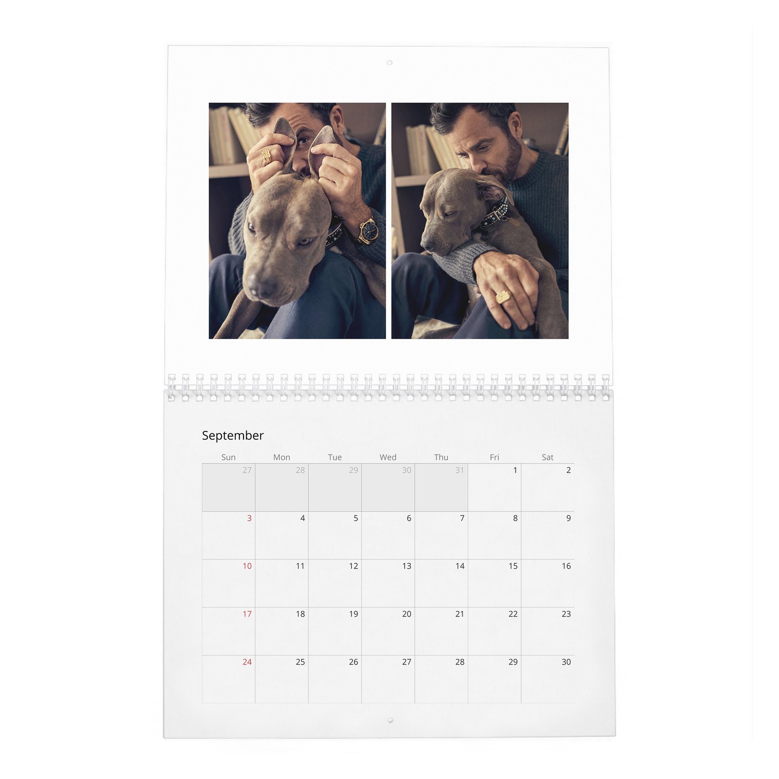 09 Justin Theroux - The Enviable Life 2027 Wall Calendar