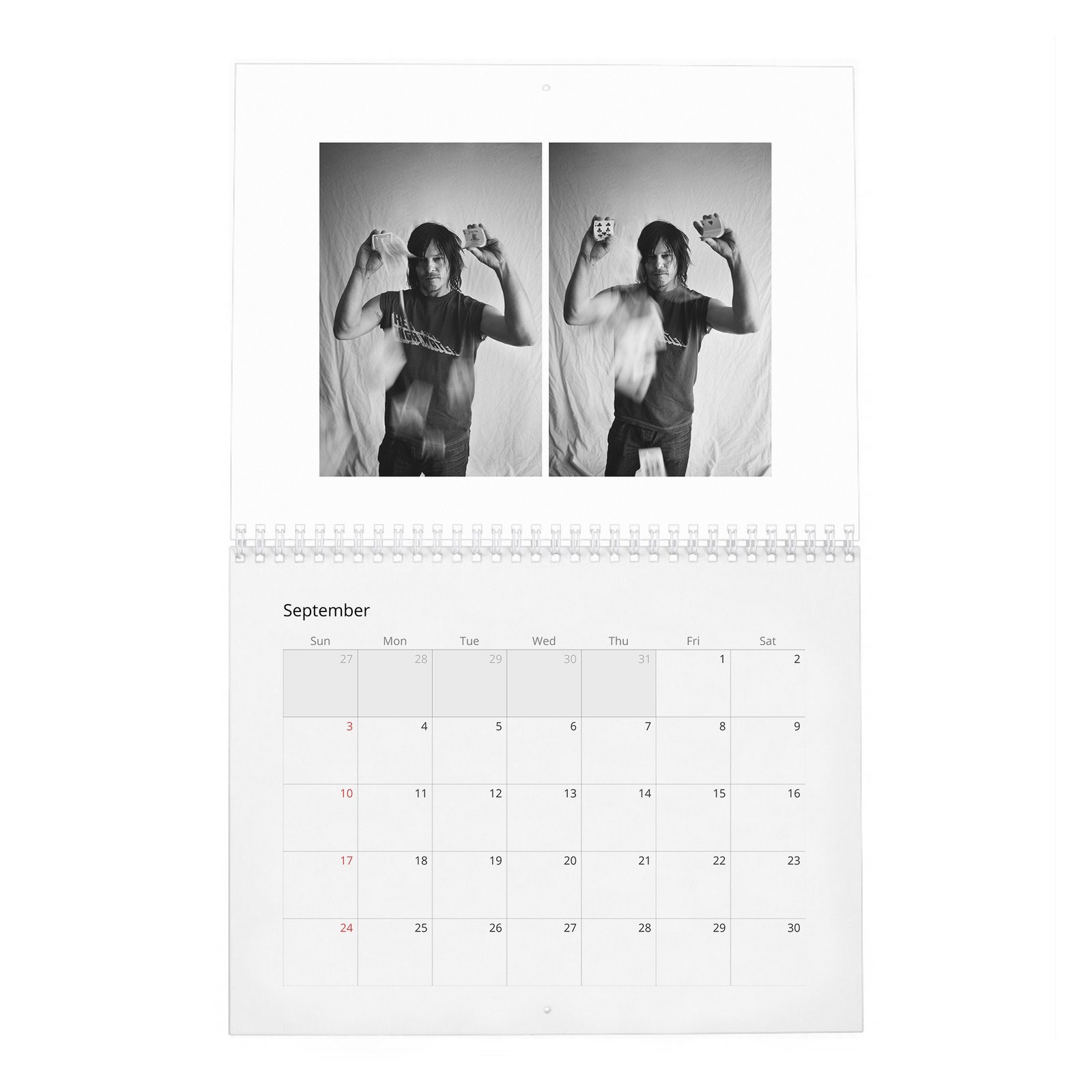 09 Norman Reedus - So It Goes 2027 Wall Calendar
