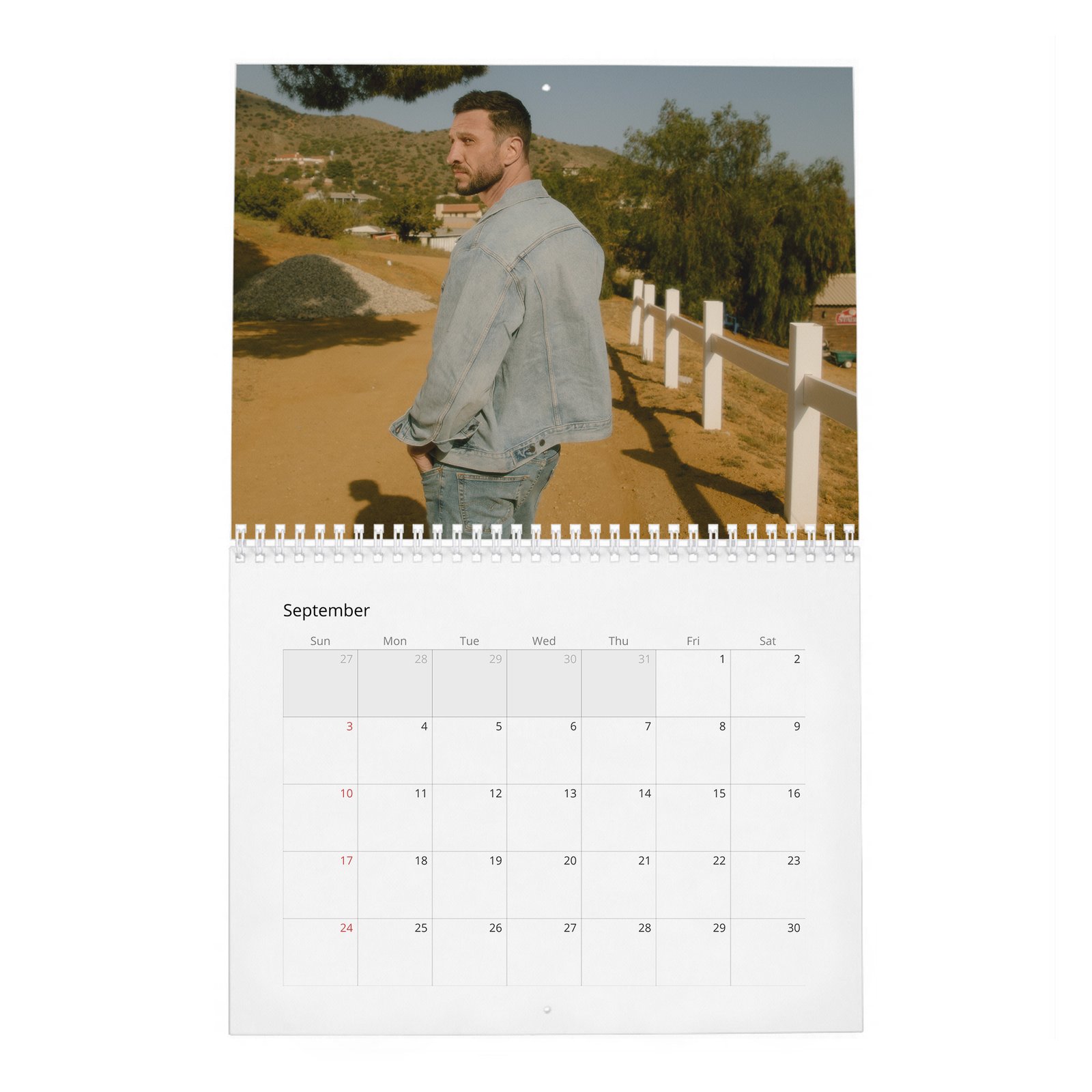 09 Pablo Schreiber - Superhero Warrior 2027 Wall Calendar