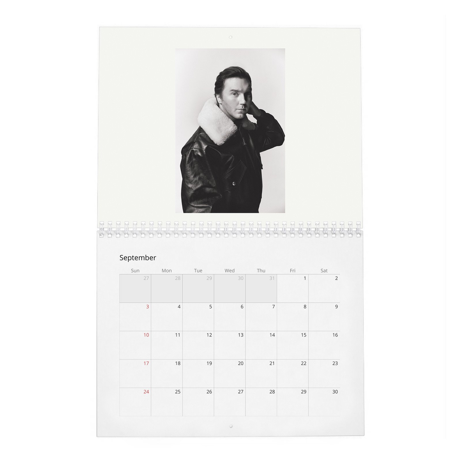 09 Paul Dano - Flaunt 2027 Wall Calendar