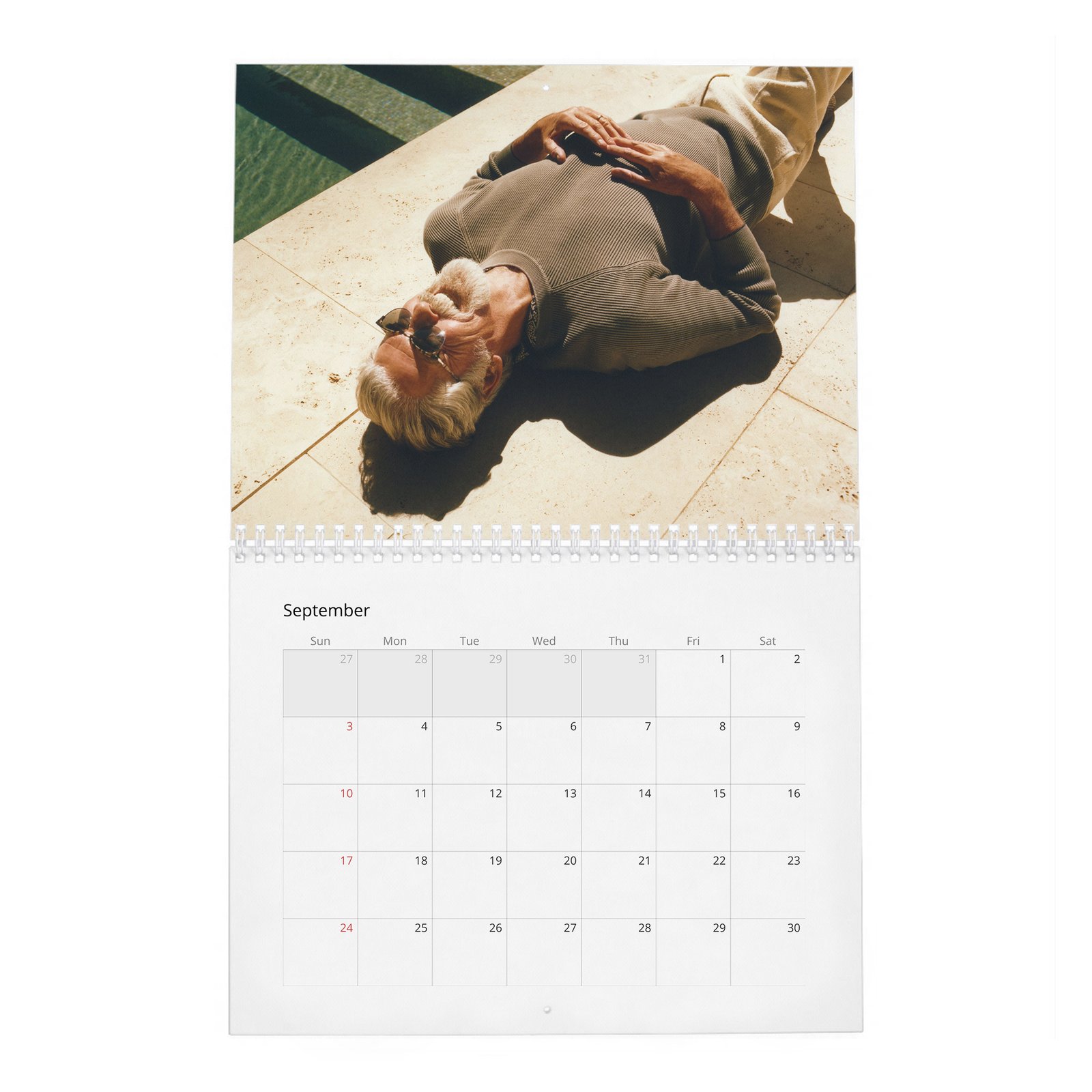 09 Pierce Brosnan - Beachy Life 2027 Wall Calendar