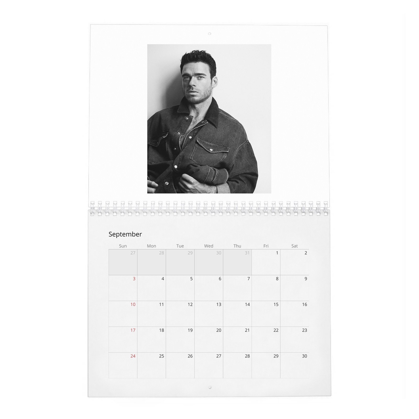 09 Richard Madden - Wonderland 2027 Wall Calendar