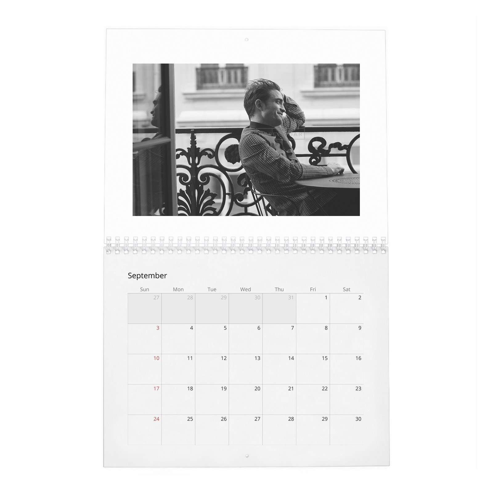 09 Robert Pattinson - Playing By His Own Rules 2027 Wall Calendar