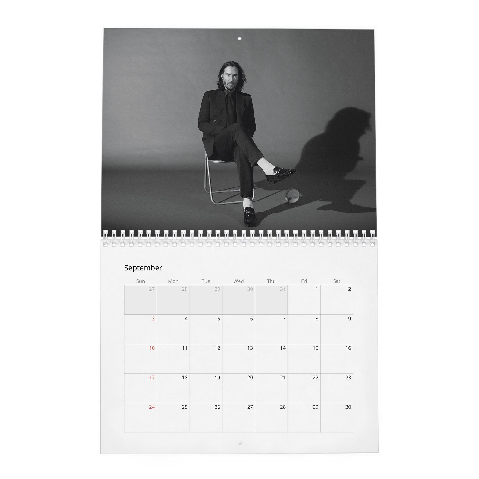 09 Keanu Reeves - The Legend Of 2027 Wall Calendar