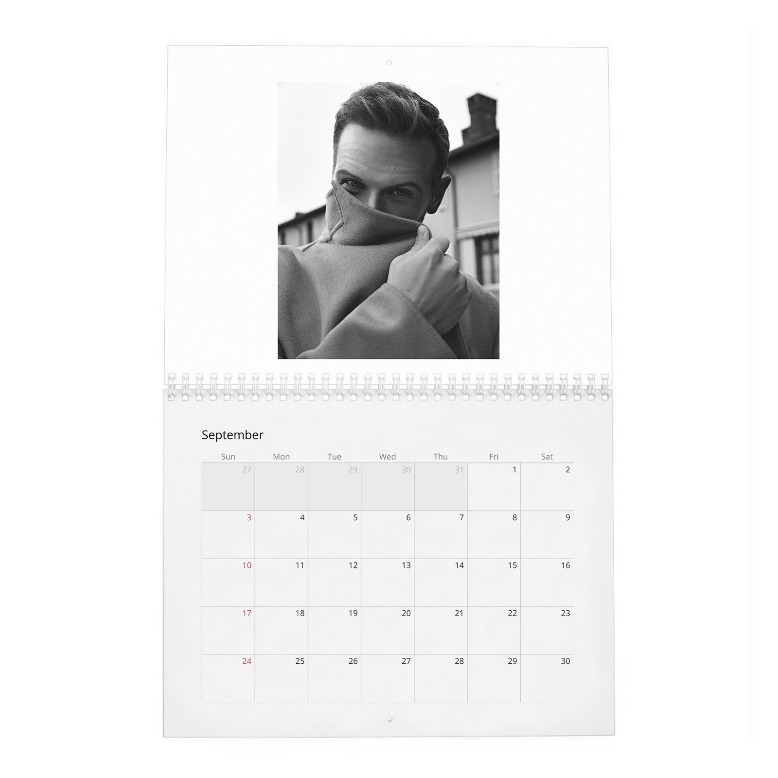 09 Sam Heughan - Nobleman 2027 Wall Calendar