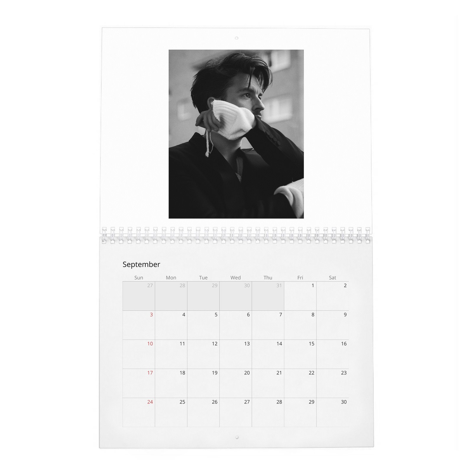 09 Jonathan Bailey - Takes Off 2027 Wall Calendar