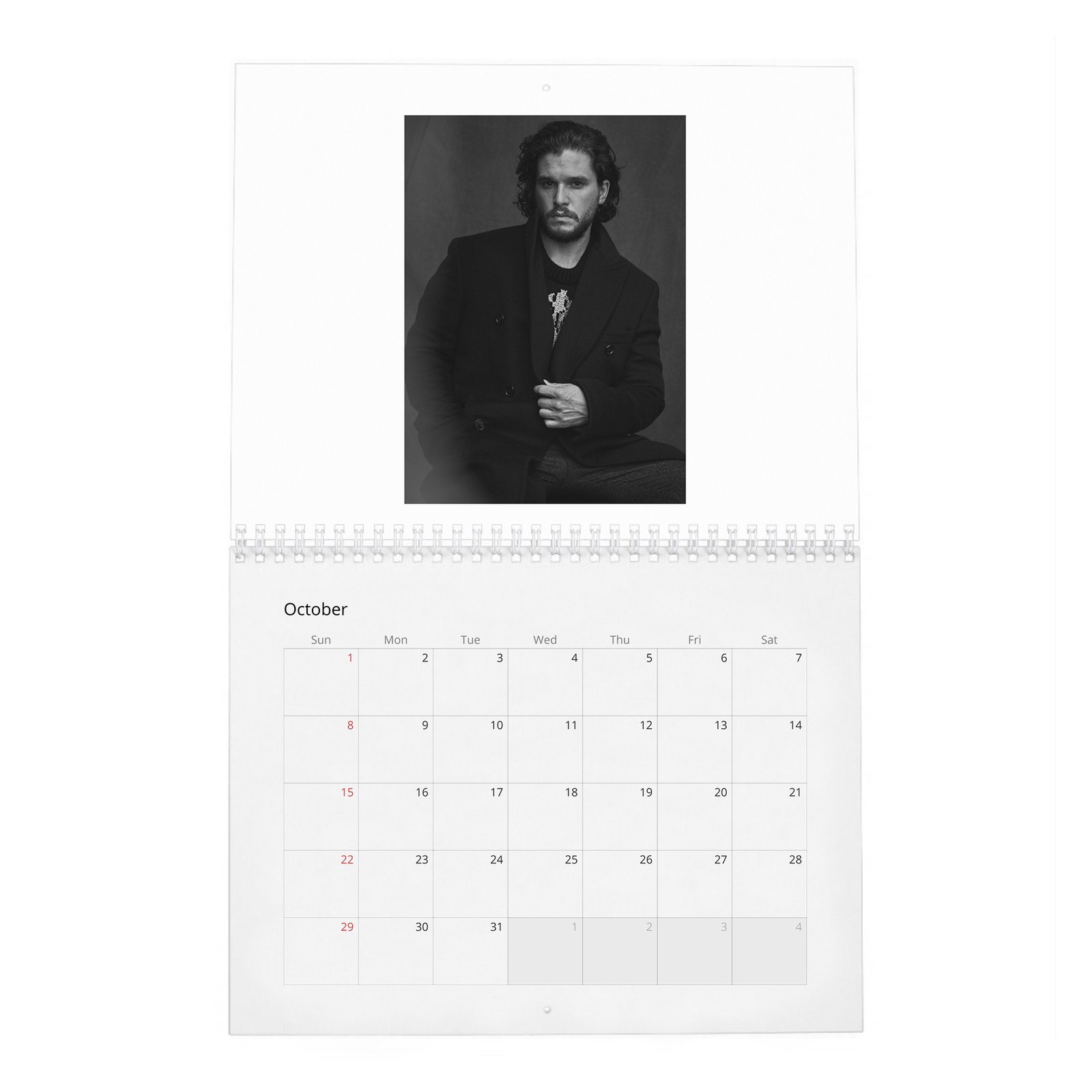 10 Kit Harington - Bastard Revolution 2027 Wall Calendar