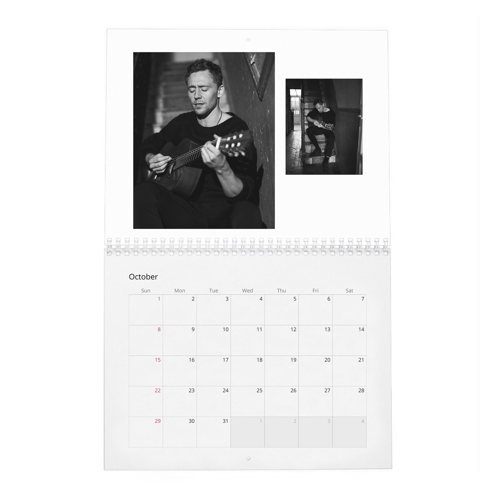 10 Tom Hiddleston - Flaunt 2027 Wall Calendar