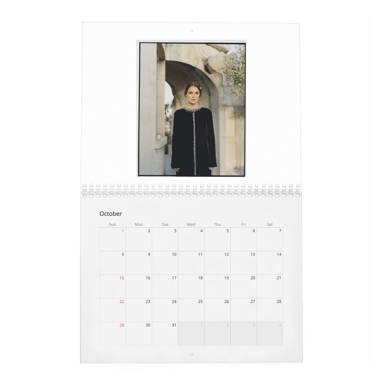10 Keira Knightley - Bold And Beautiful 2027 Wall Calendar