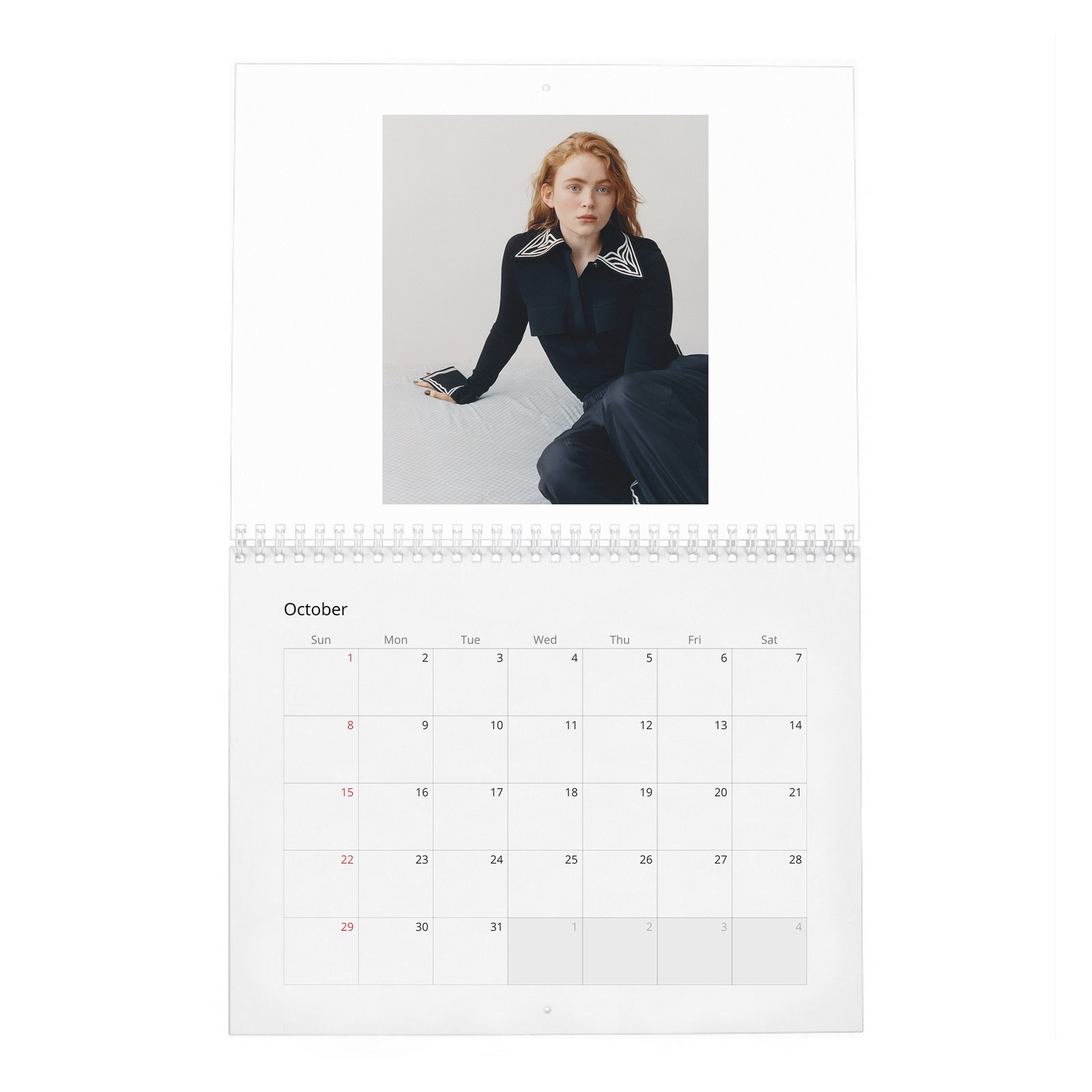 10 Sadie Sink - Bold Discretion 2027 Wall Calendar