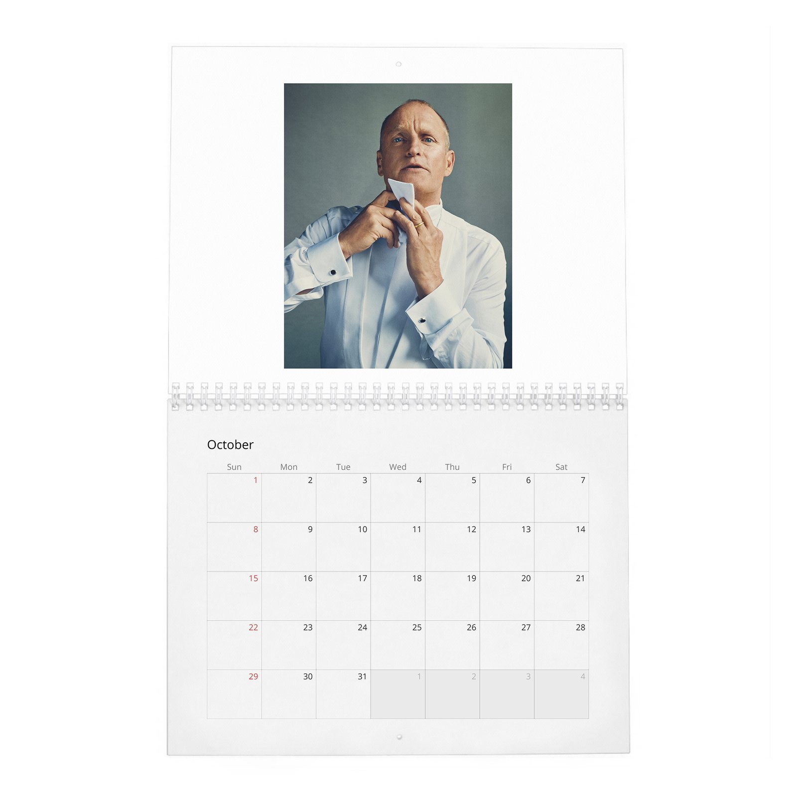 10 Woody Harrelson - Light Up 2027 Wall Calendar